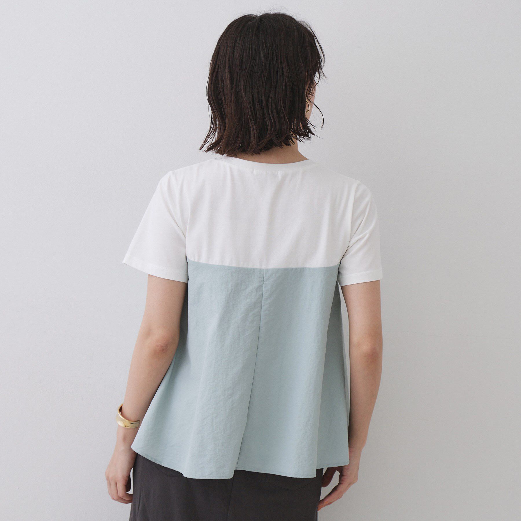 OPAQUE.CLIP「ビスチェドッキングカットソー【洗濯機洗い可】」|Tシャツ・カットソー|