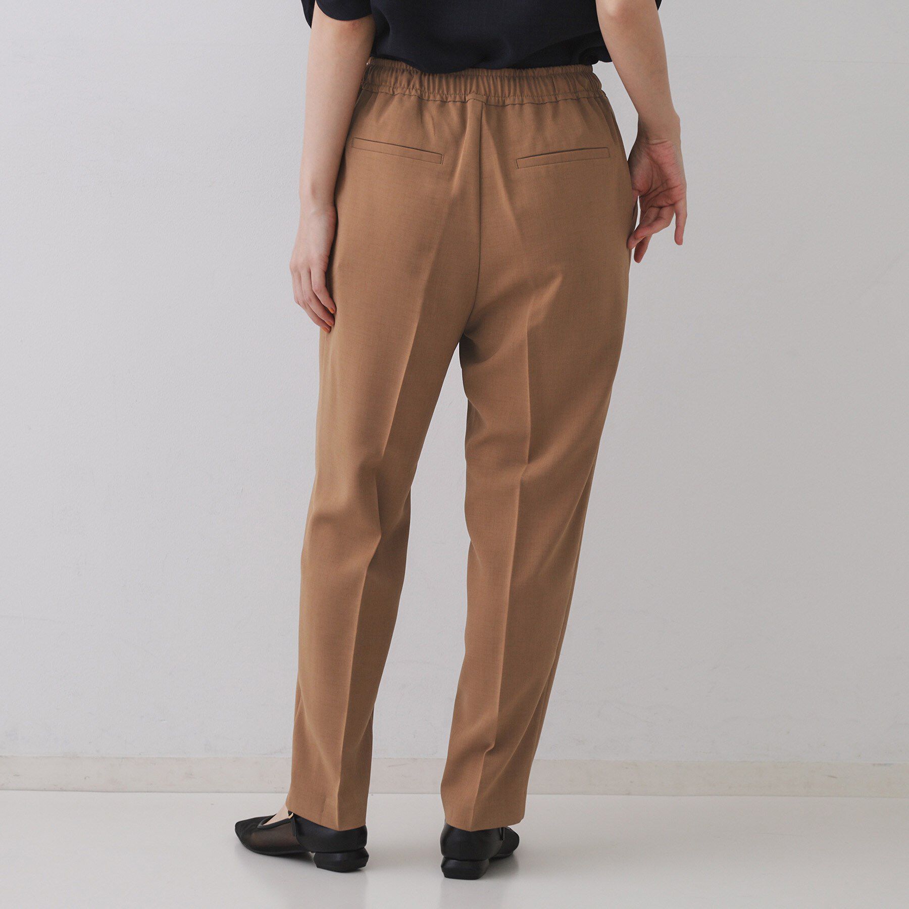 OPAQUE.CLIP「美脚イージーテーパードパンツ【防シワ/洗濯機洗い可/抗ピル/ストレッチ】《丈が選べる/SS-LLサイ」|その他|