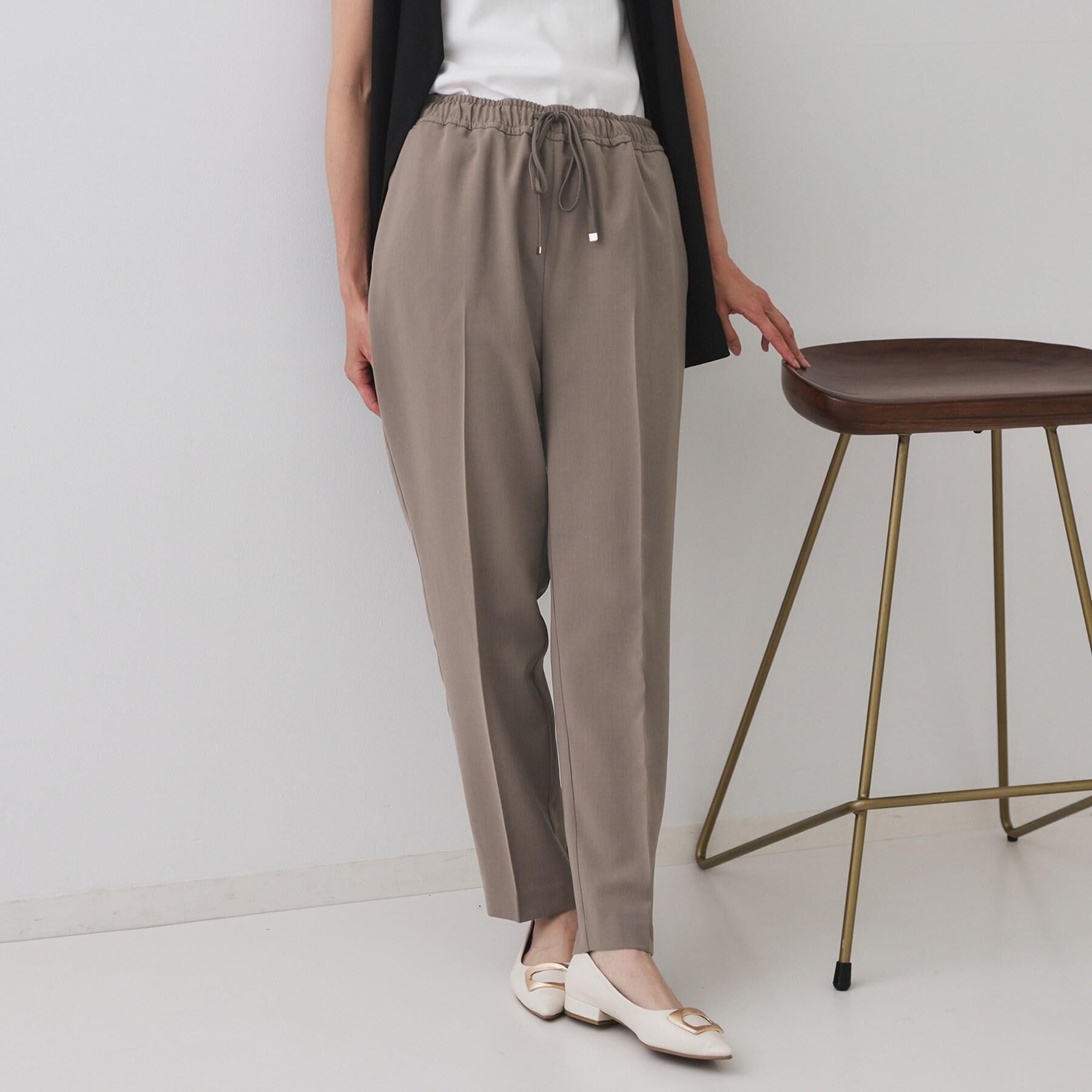 OPAQUE.CLIP「美脚イージーテーパードパンツ【防シワ/洗濯機洗い可/抗ピル/ストレッチ】《丈が選べる/SS-LLサイ」|その他|