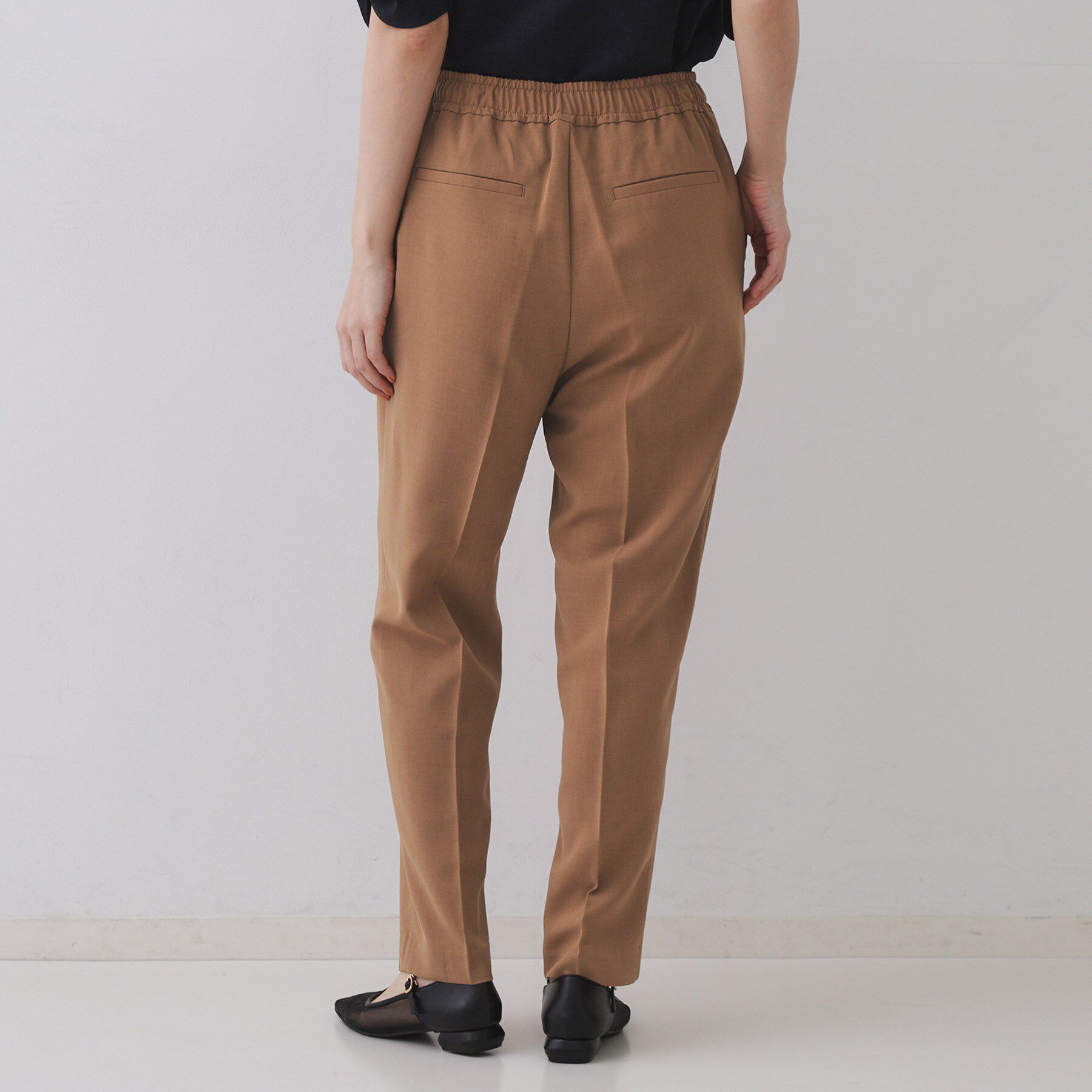 OPAQUE.CLIP「美脚イージーテーパードパンツ【防シワ/洗濯機洗い可/抗ピル/ストレッチ】《丈が選べる/SS-LLサイ」|その他|