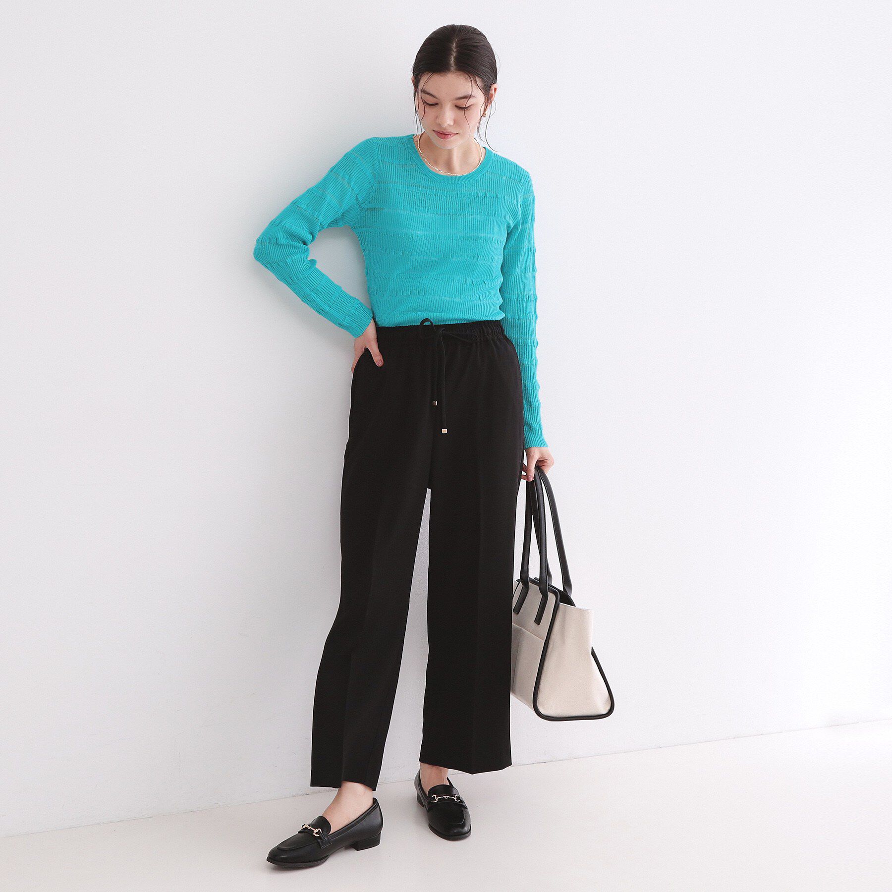 OPAQUE.CLIP「美脚イージーワイドパンツ【防シワ/洗濯機洗い可/抗ピル/ストレッチ】《丈が選べる/SS-LLサイズ/」|その他|