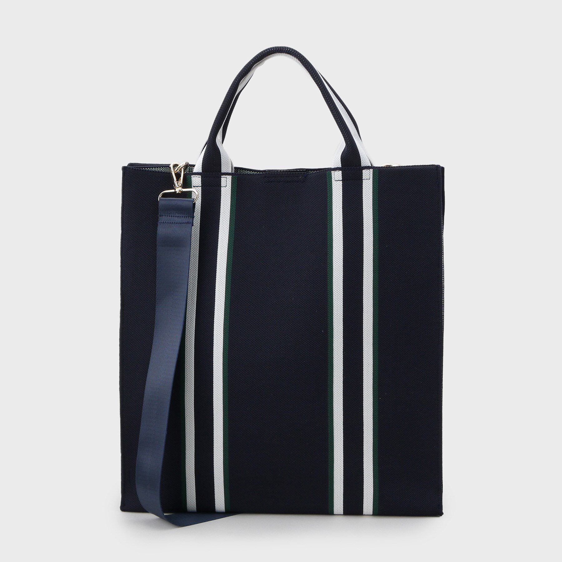 OPAQUE.CLIP「【2WAY/A4サイズ対応】ラインハンドルスクエアニットトートバッグ」|トートバッグ|