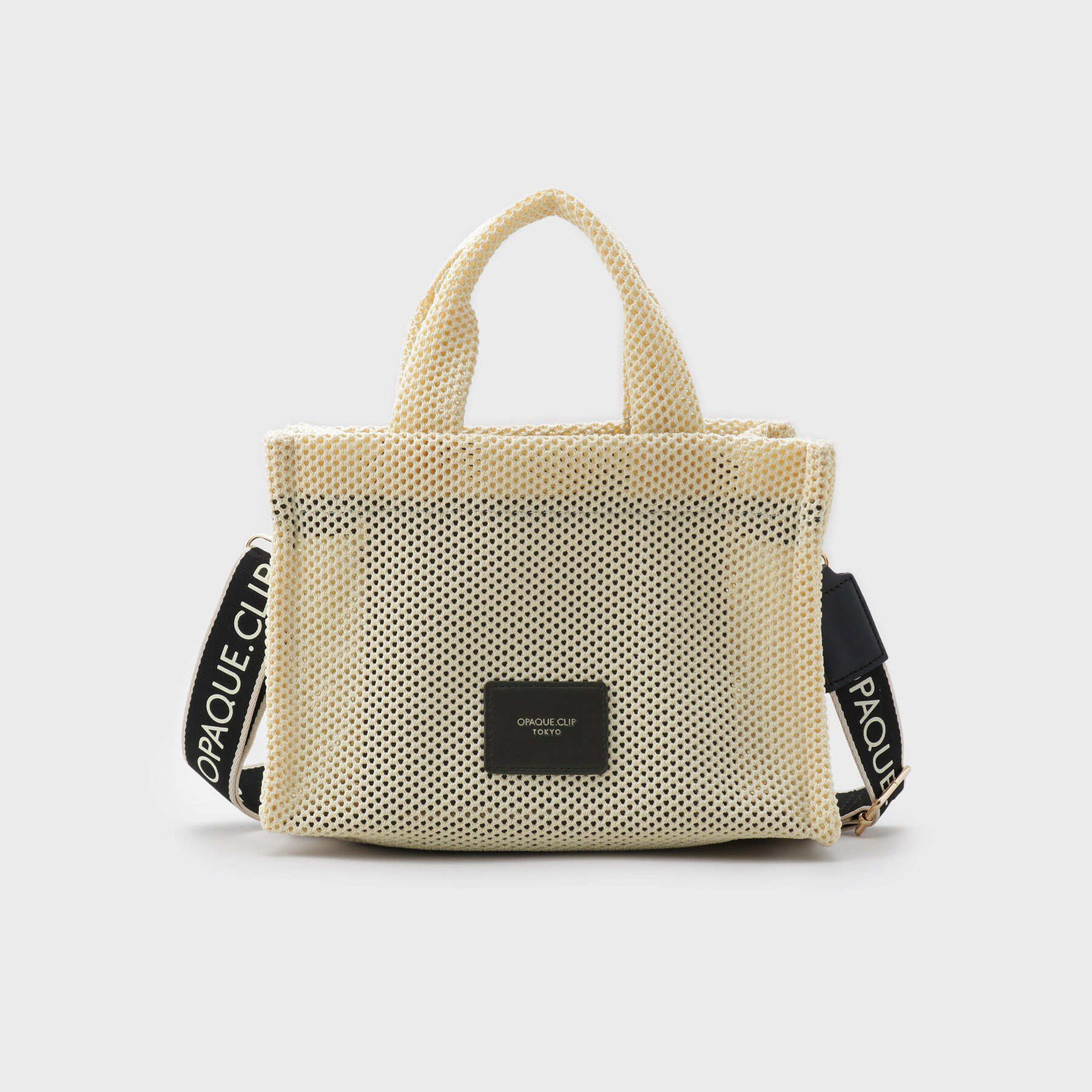 OPAQUE.CLIP「【2WAY】メッシュスクエアミドルトートバッグ」|トートバッグ|