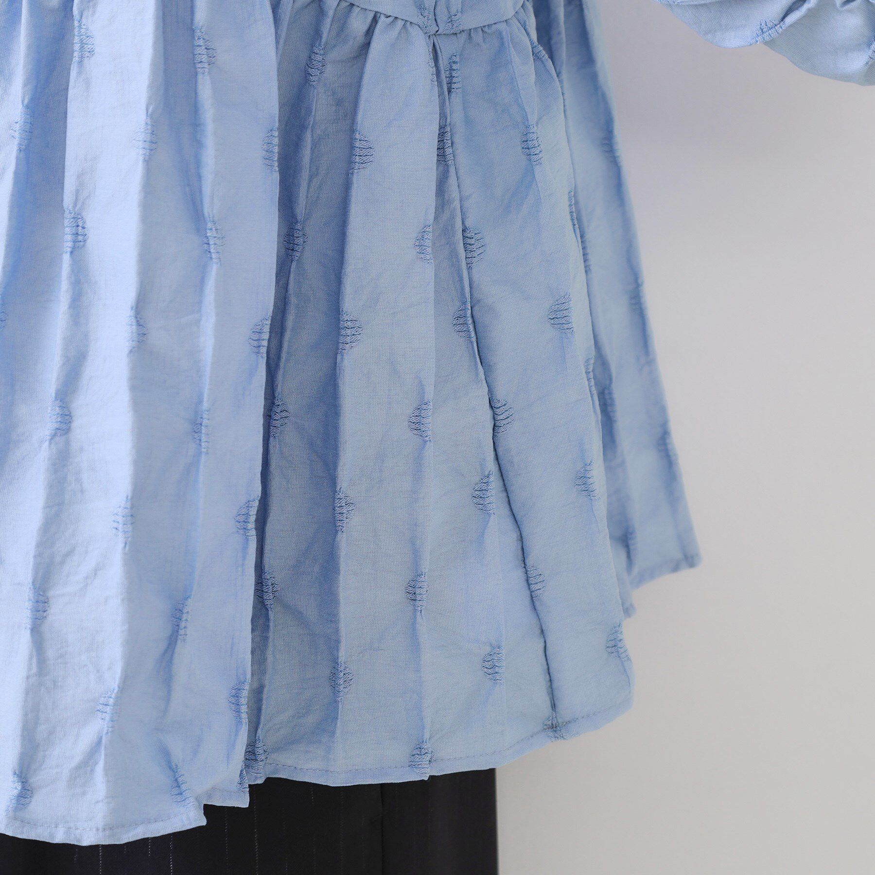 OPAQUE.CLIP「ふくれジャカードペプラムブラウス【洗濯機洗い可】」|シャツ・ブラウス|