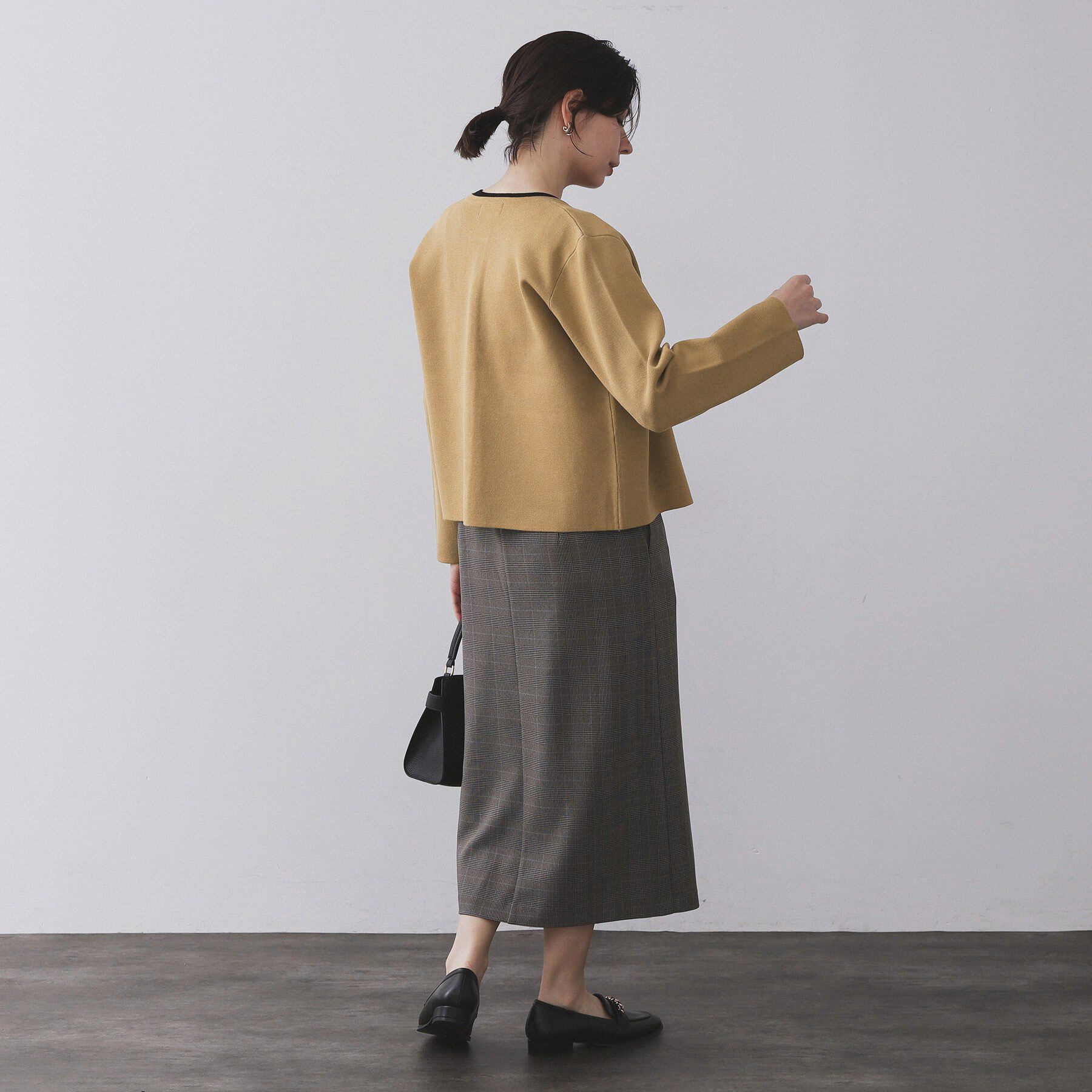 OPAQUE.CLIP「スナップボタンニットカーディガン【UVケア/洗濯機OK】《6col/S～LL》」|カーディガン|