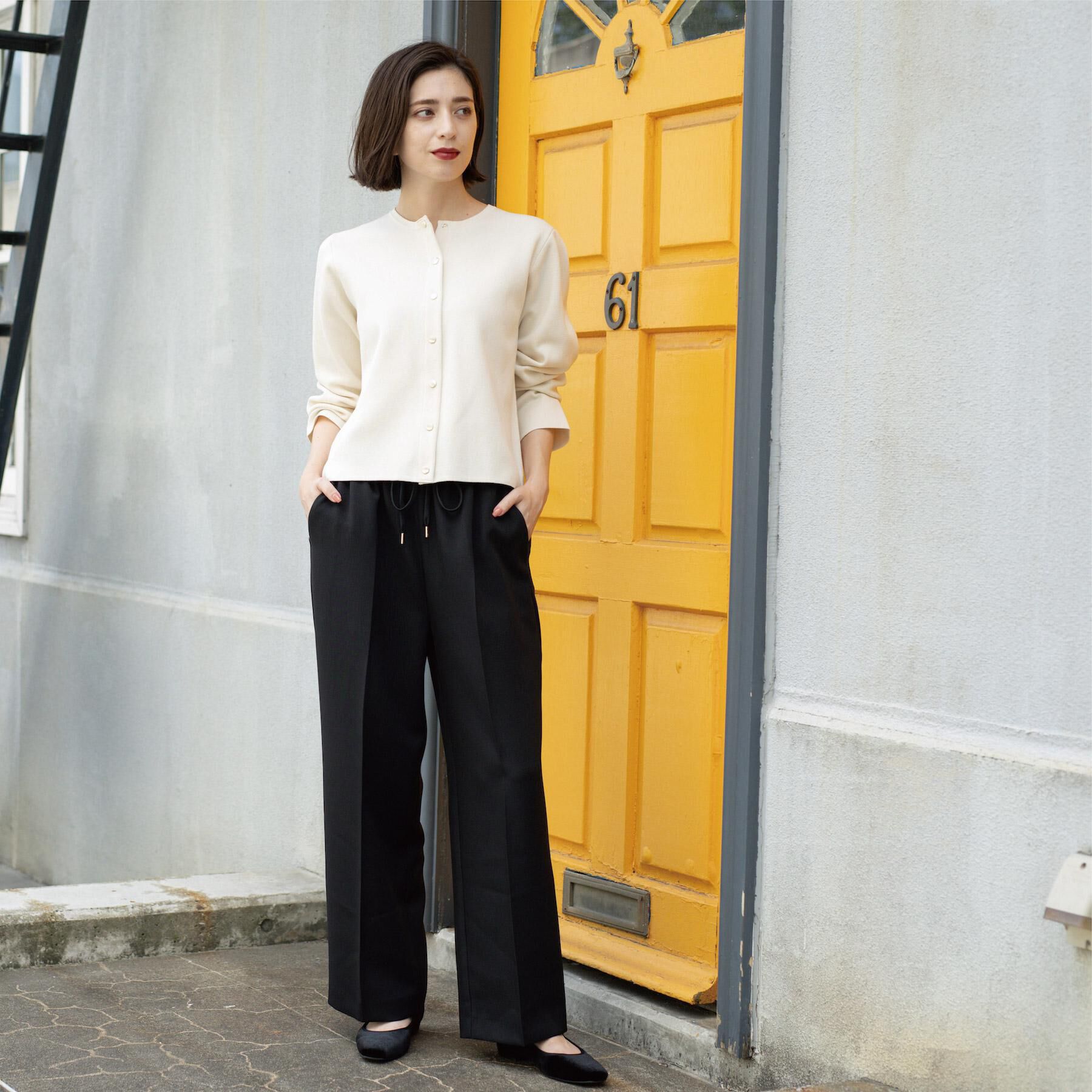 OPAQUE.CLIP「スナップボタンニットカーディガン【UVケア/洗濯機OK】《6col/S～LL》」|カーディガン|