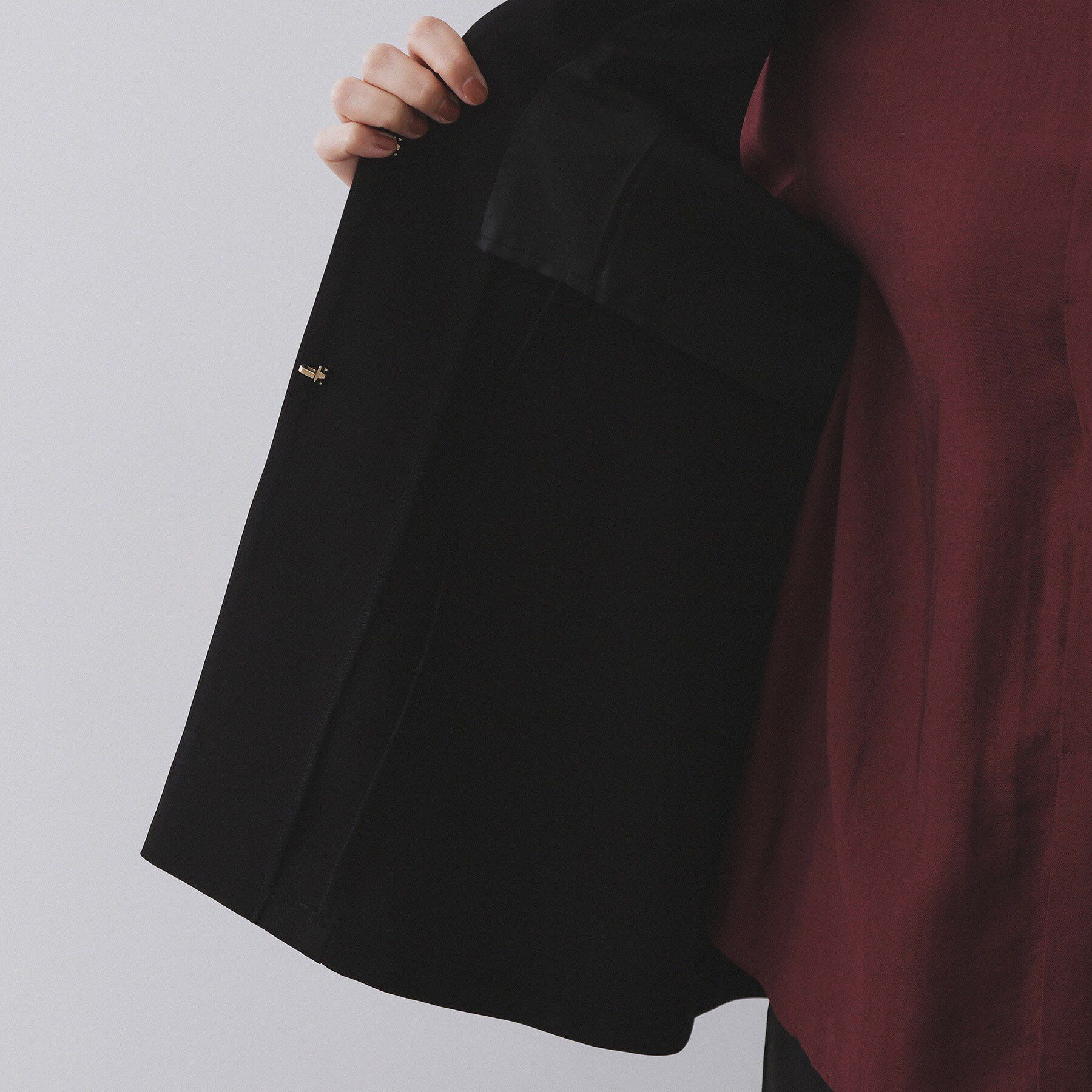 OPAQUE.CLIP「フリルペプラムジレ/セットアップ対応可【洗濯機洗い可】」|ベスト・ジレ|