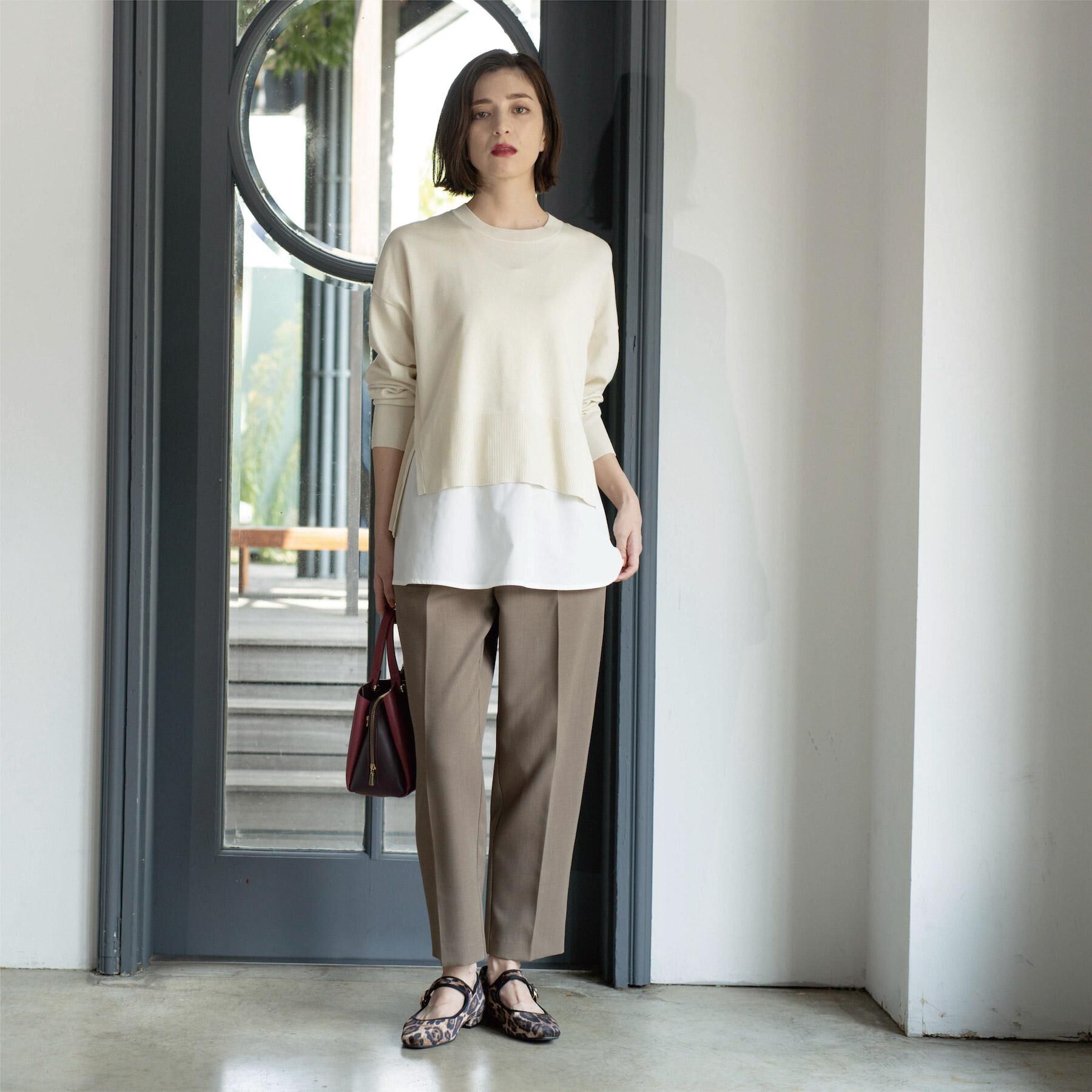 OPAQUE.CLIP「ストレッチ美脚イージーテーパードパンツ【防シワ/洗濯機洗い可】」|その他|