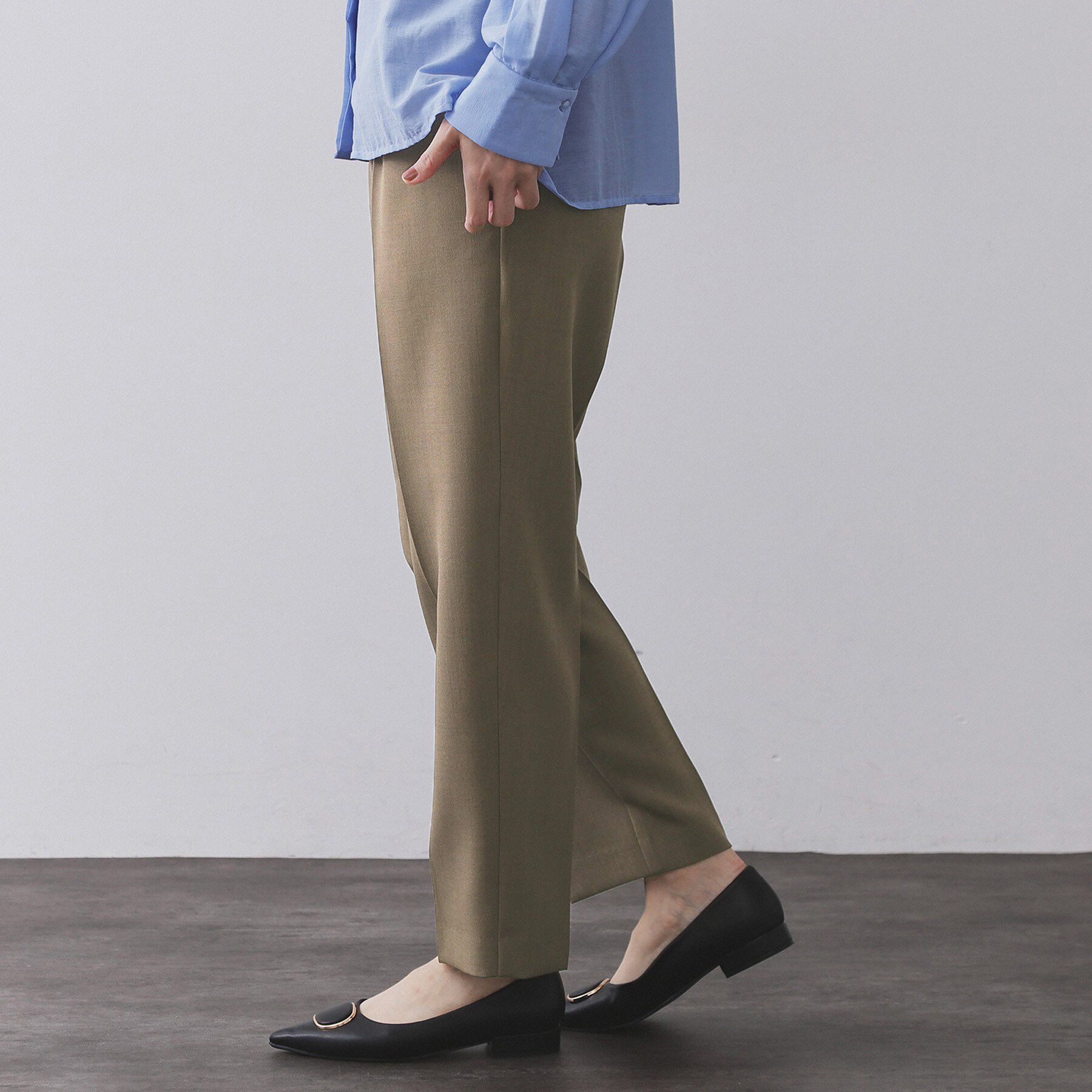 OPAQUE.CLIP「ストレッチ美脚イージーテーパードパンツ【防シワ/洗濯機洗い可】」|その他|