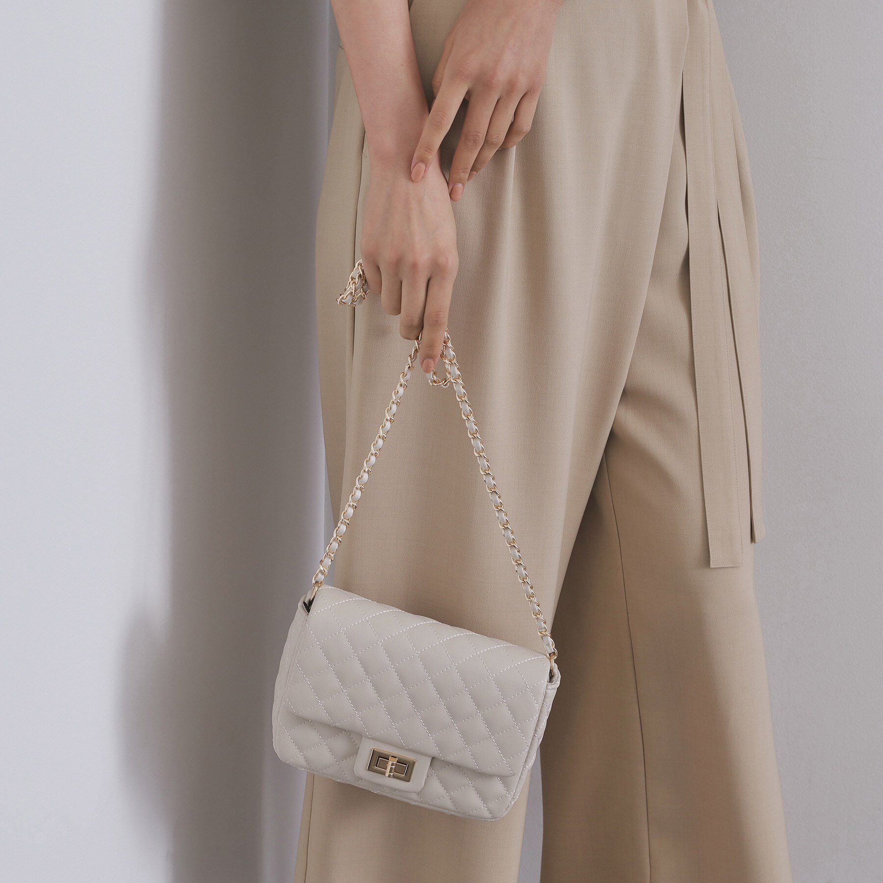 OPAQUE.CLIP「パフィーキルティングチェーンショルダーバッグ」|ショルダー・メッセンジャー|