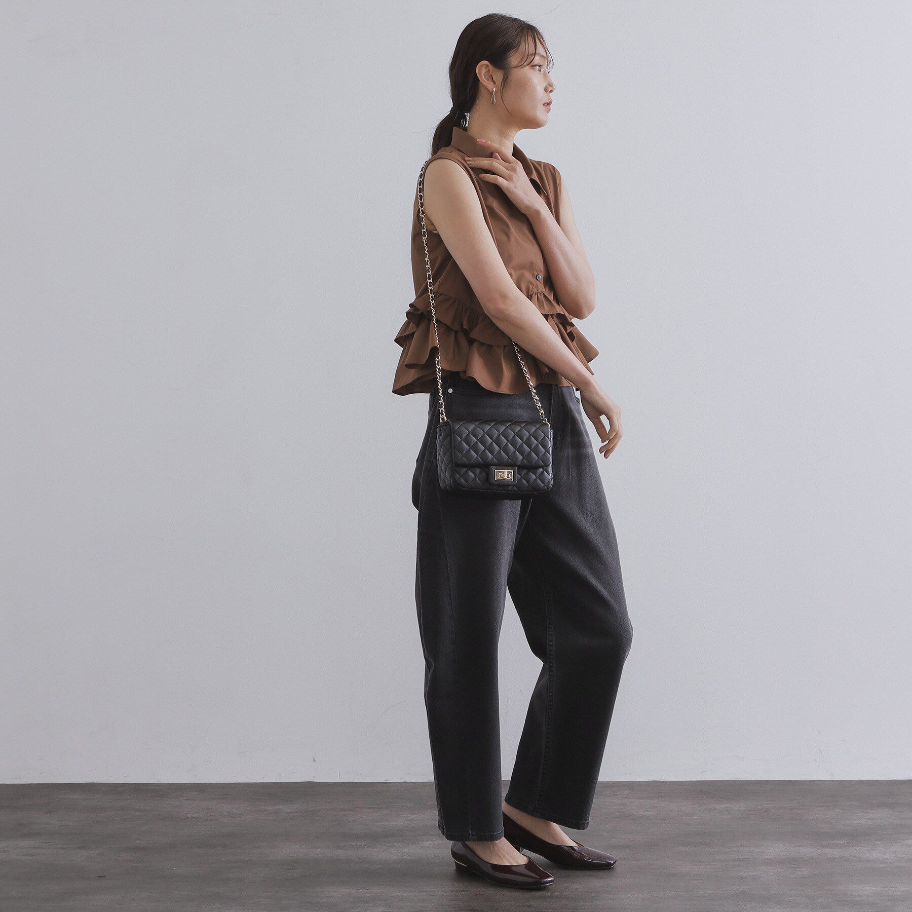 OPAQUE.CLIP「パフィーキルティングチェーンショルダーバッグ」|ショルダー・メッセンジャー|