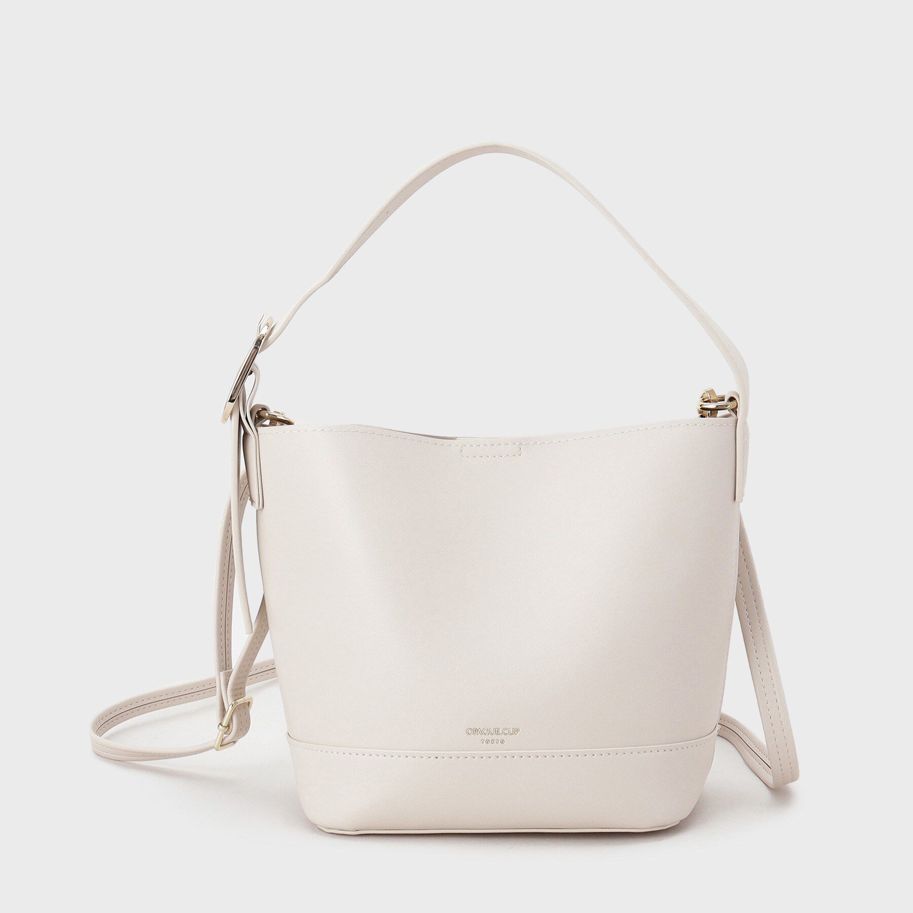 OPAQUE.CLIP「【3WAY】スムース合皮ミニショルダーバッグ」|ショルダー・メッセンジャー|