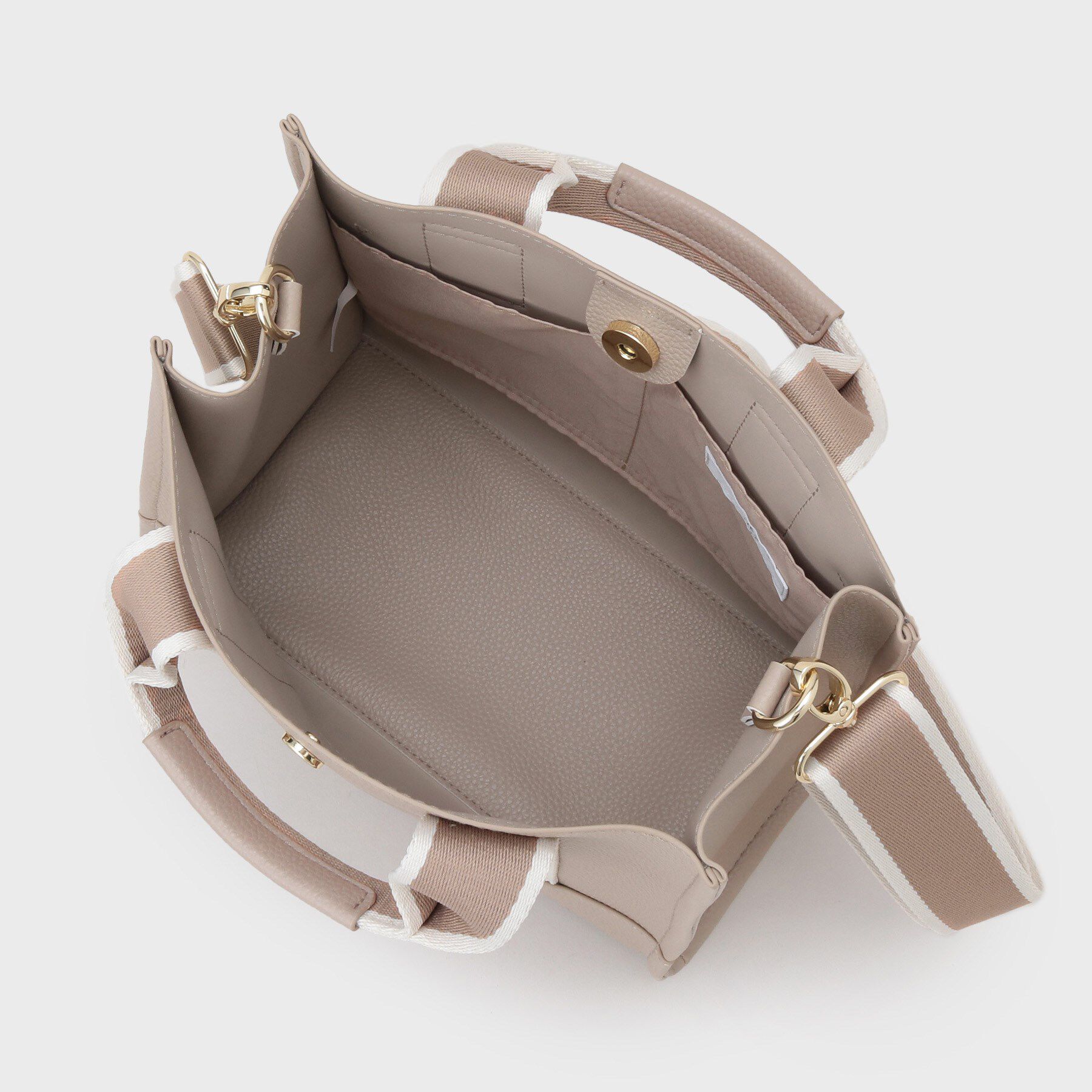 OPAQUE.CLIP「【軽量/2WAY】ラインテープスクエアミドルトートバッグ」|トートバッグ|