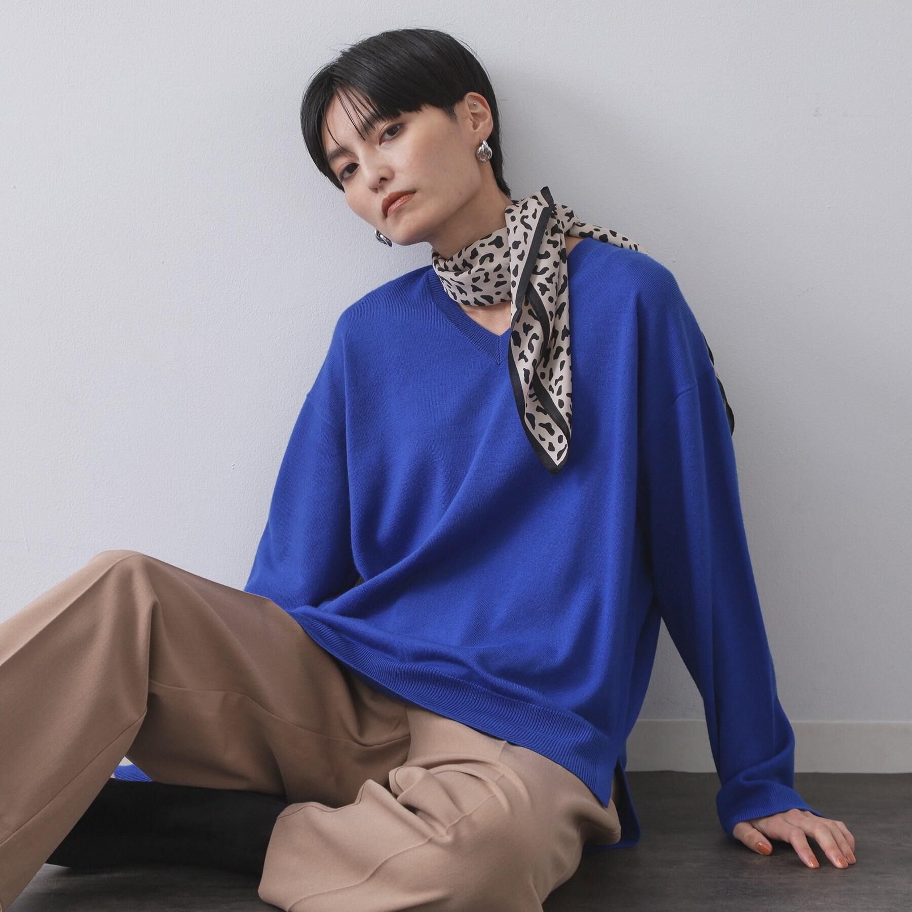 OPAQUE.CLIP「Vネックニット/エクストラファインメリノウール【THEシリーズ/洗濯機OK】」|ニット・セーター|