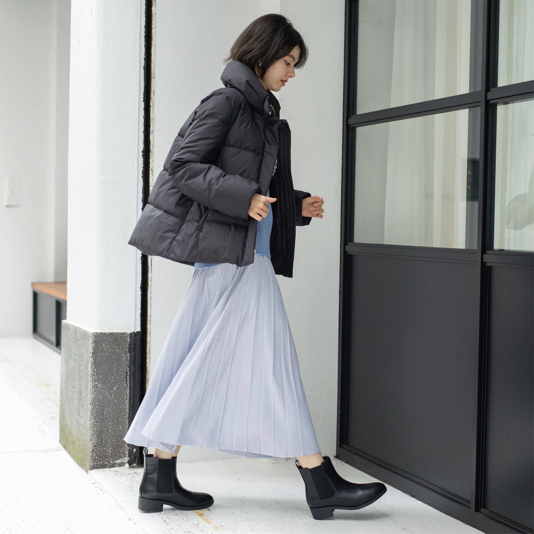 OPAQUE.CLIP「撥水ショートダウン【防風/抗菌防臭/洗濯機洗い可】《SS～LL》」|ダウン|