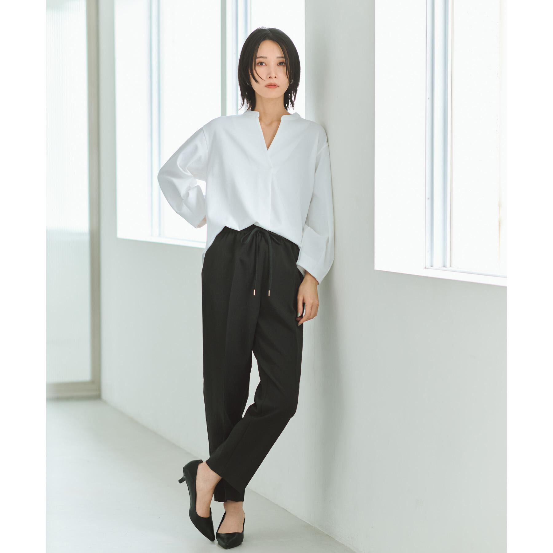 OPAQUE.CLIP「スキッパートップス【吸水速乾/UVケア/洗濯機OK】」|Tシャツ・カットソー|