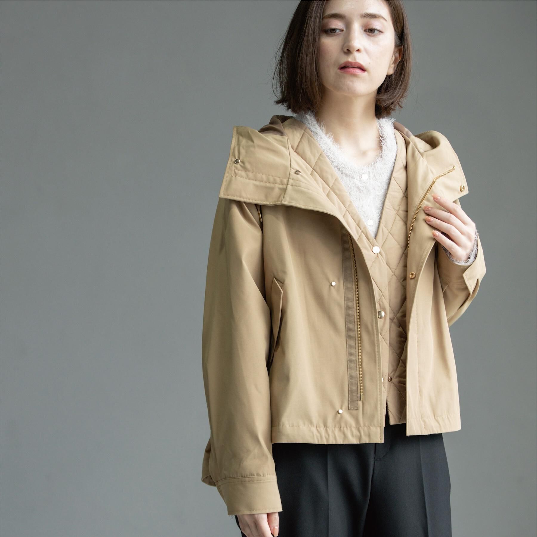 OPAQUE.CLIP「《ツインセット》マウンテンパーカー&times;キルティングベストライナー【撥水/洗濯機OK】」|ブルゾン・スタジャン|