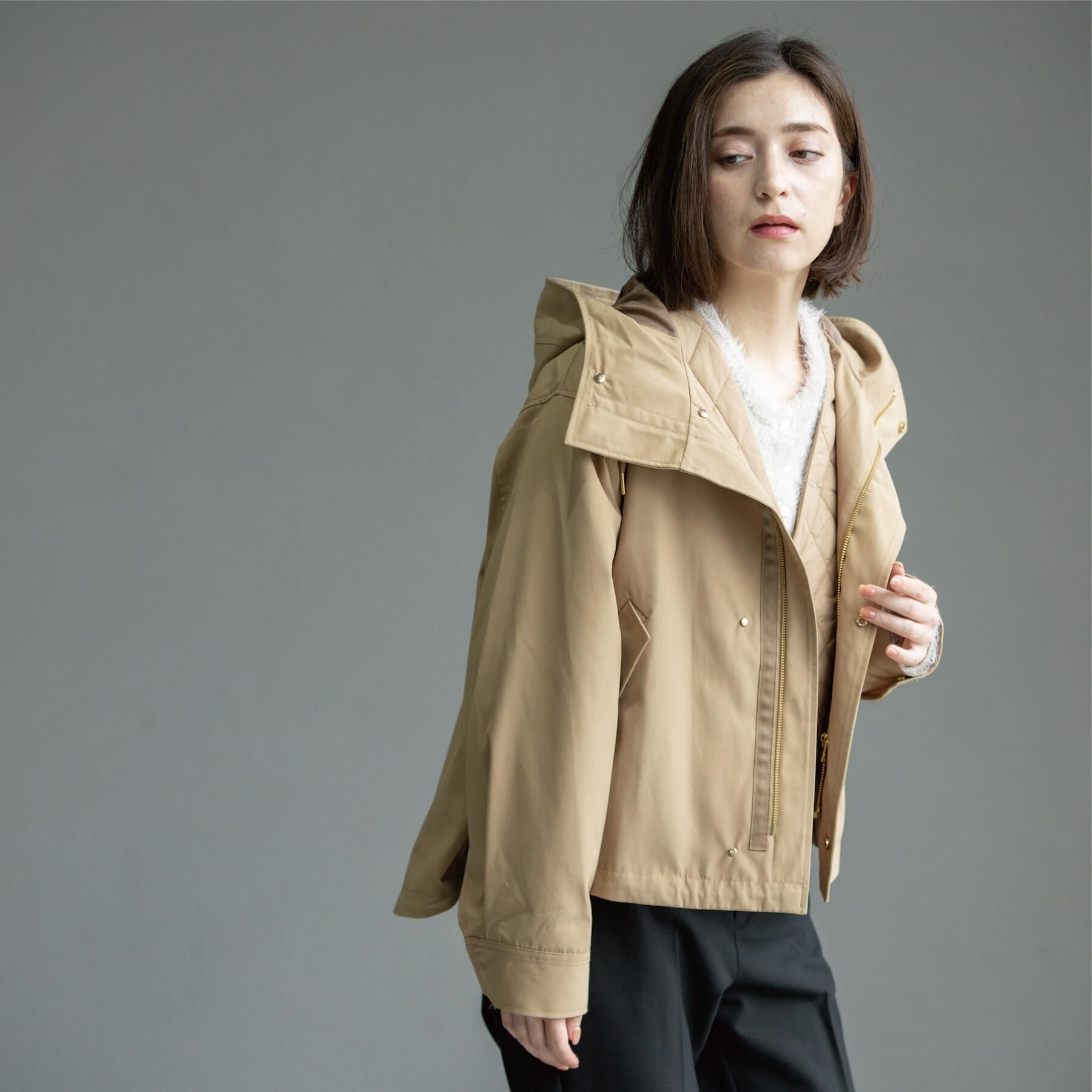 OPAQUE.CLIP「《ツインセット》マウンテンパーカー&times;キルティングベストライナー【撥水/洗濯機OK】」|ブルゾン・スタジャン|