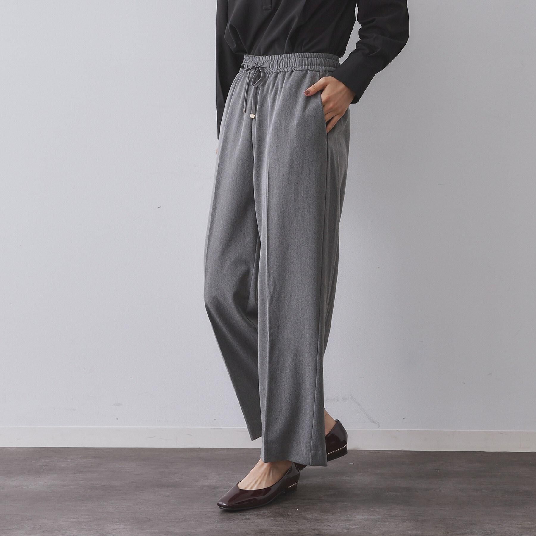 OPAQUE.CLIP「ウォームタッチ イージーワイドパンツ【洗濯機洗OK/ストレッチ】≪SS～LL≫」|その他|