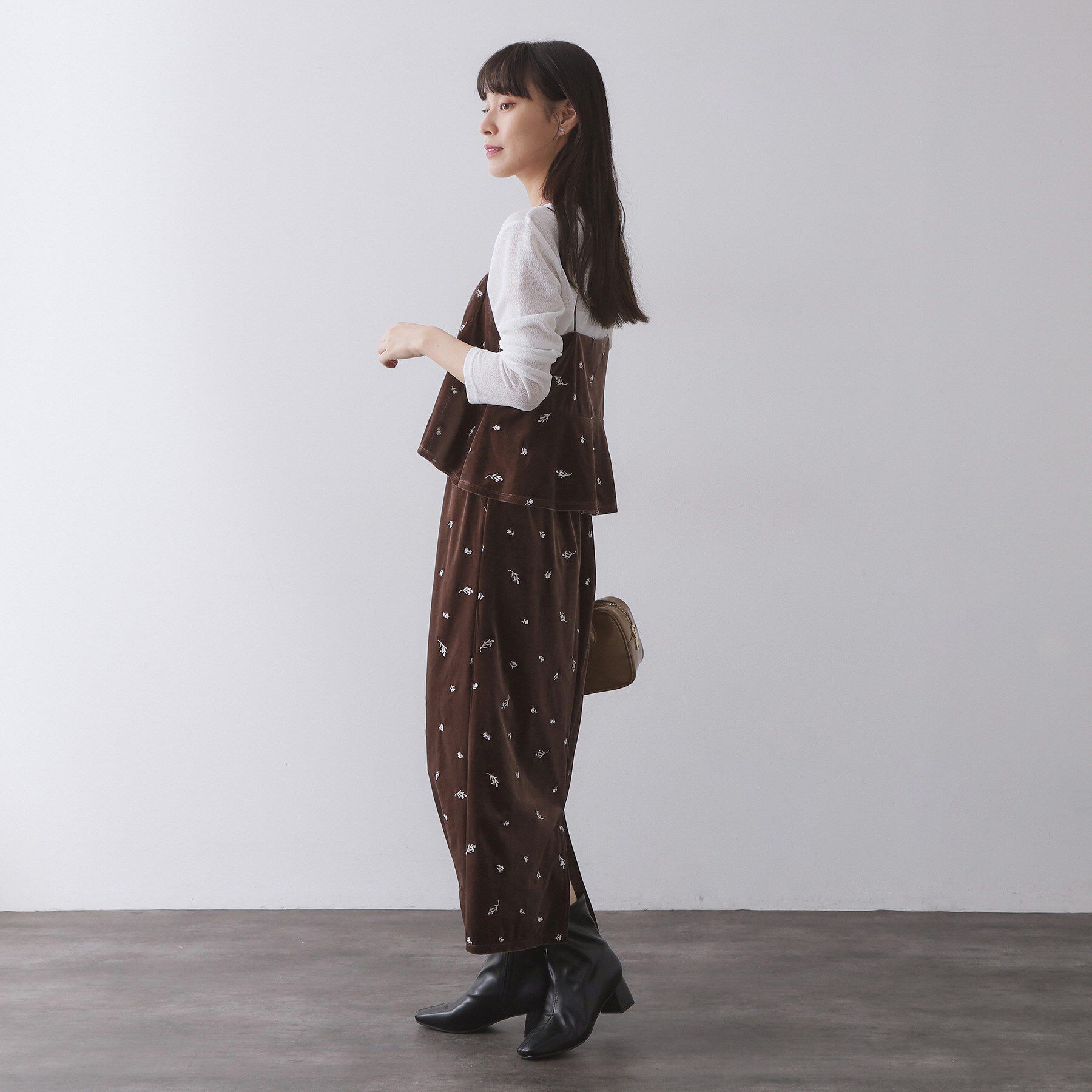 OPAQUE.CLIP「ベロアキャミ/セットアップ対応可【洗濯機OK】」|シャツ・ブラウス|