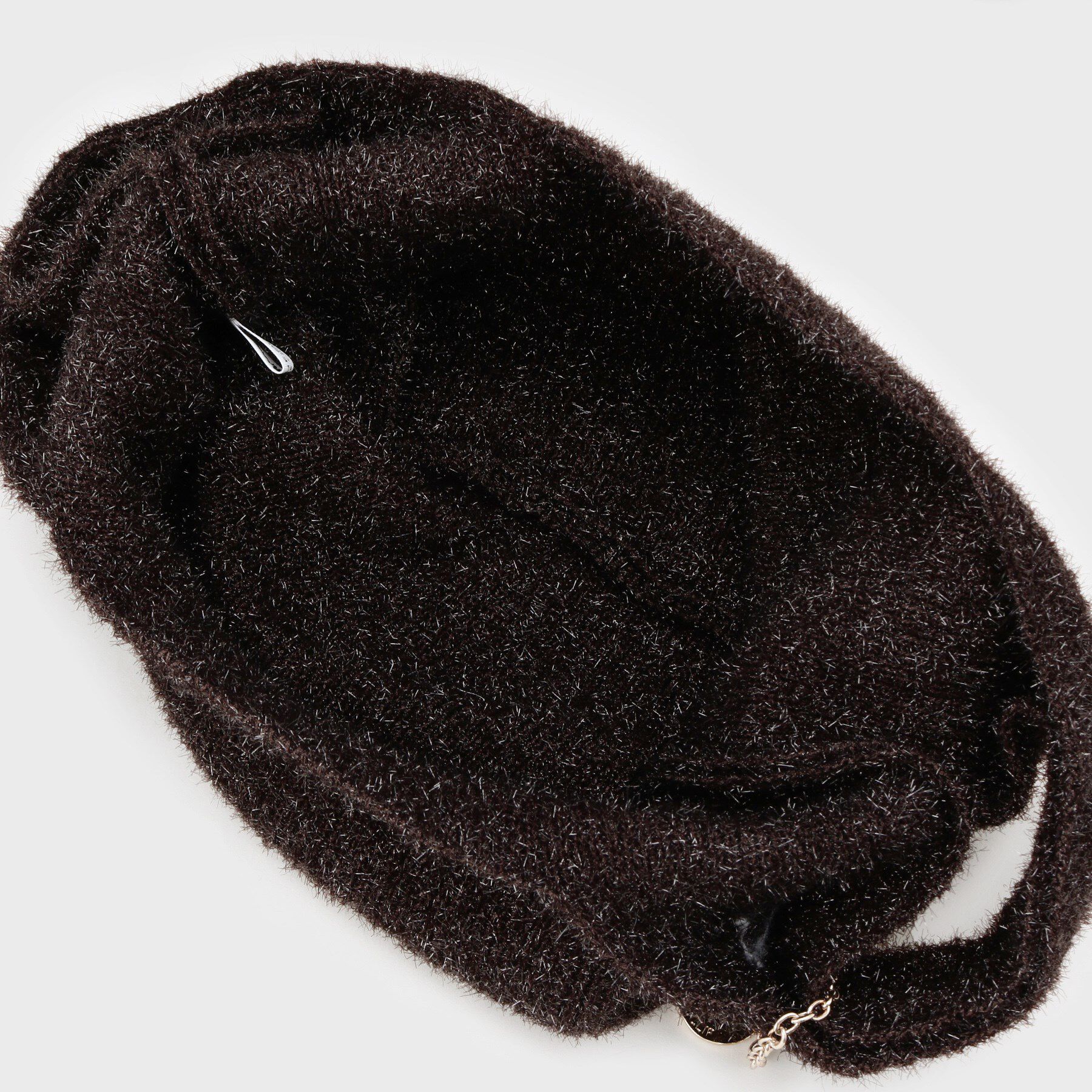 OPAQUE.CLIP「メタルチャーム付きラメニットバッグ」|トートバッグ|