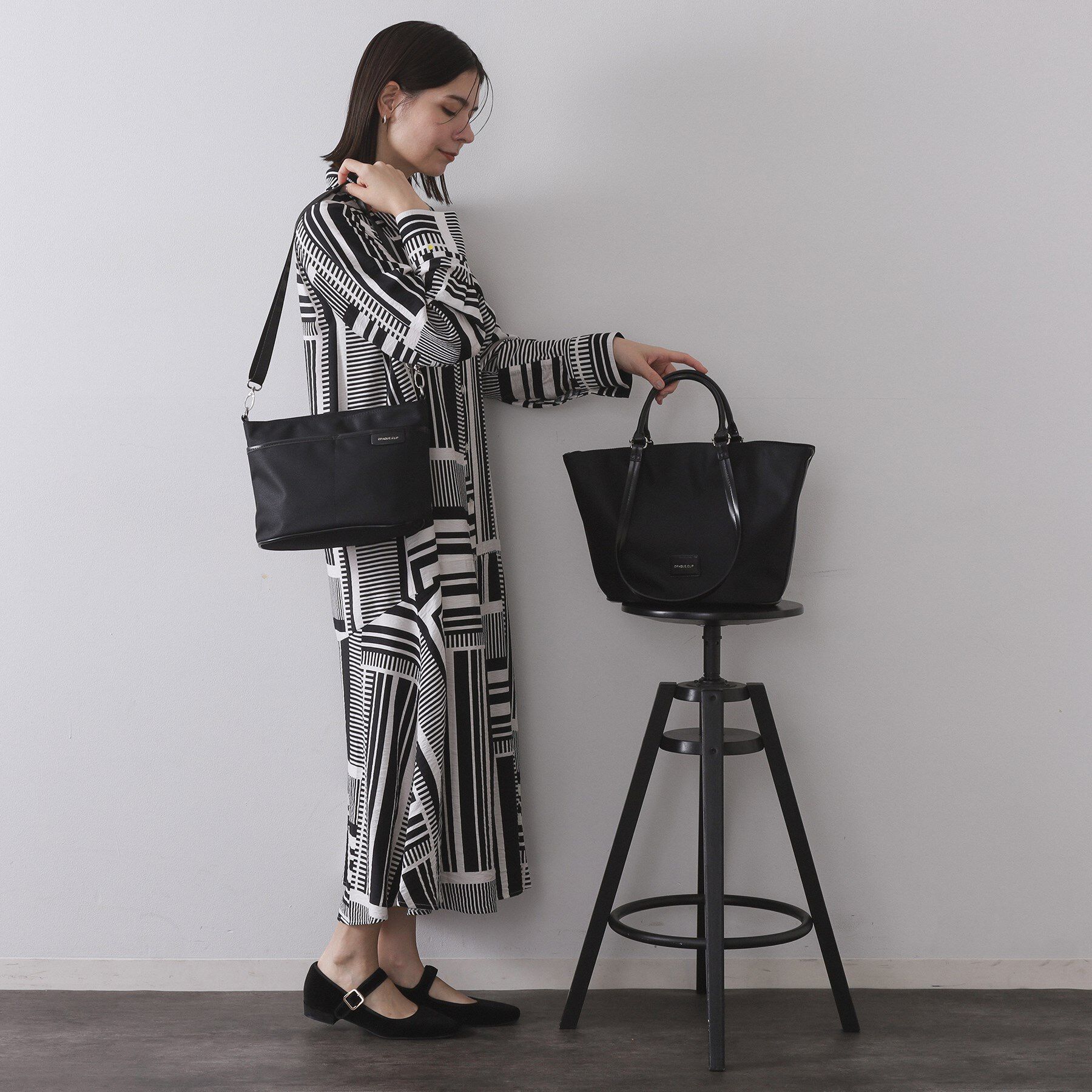 OPAQUE.CLIP「【マルチWAY】ミニショルダーとしても使える！バッグインポーチ付きトートバッグ」|トートバッグ|