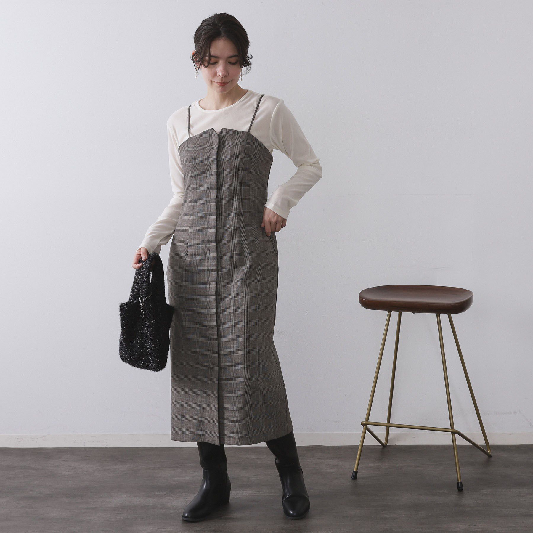 OPAQUE.CLIP「フロッキーチュールトップス【洗濯機OK】」|Tシャツ・カットソー|