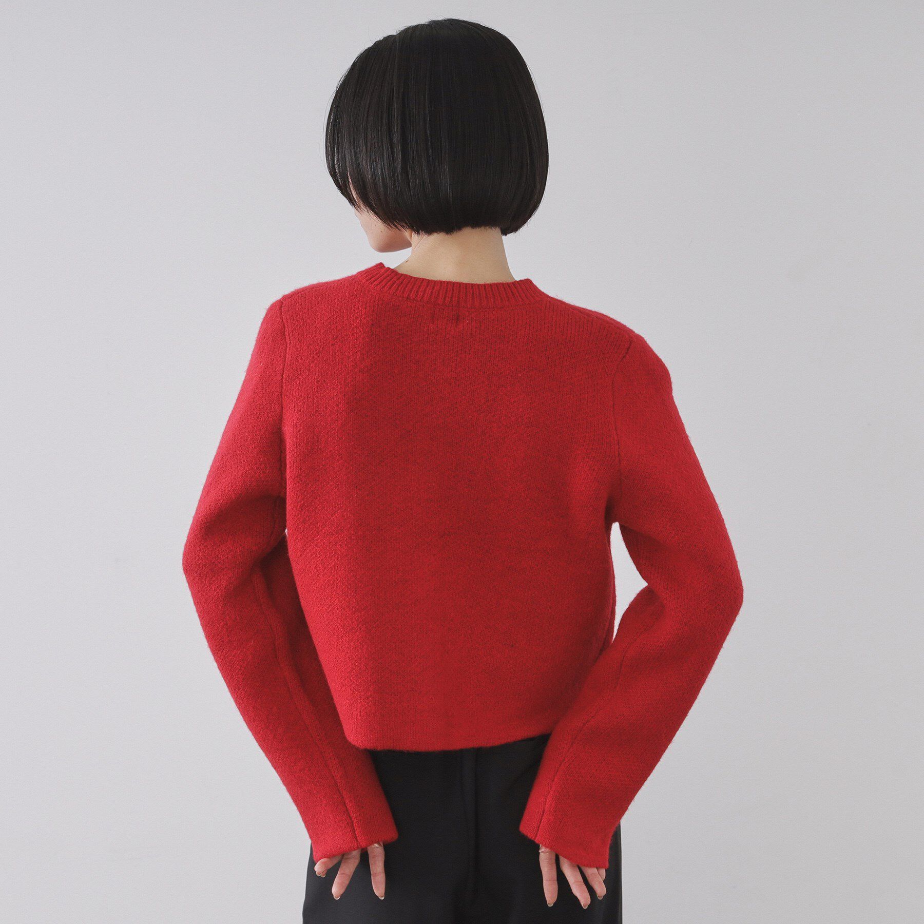 OPAQUE.CLIP「ビジューボタンニットカーディガン【洗える】」|カーディガン|