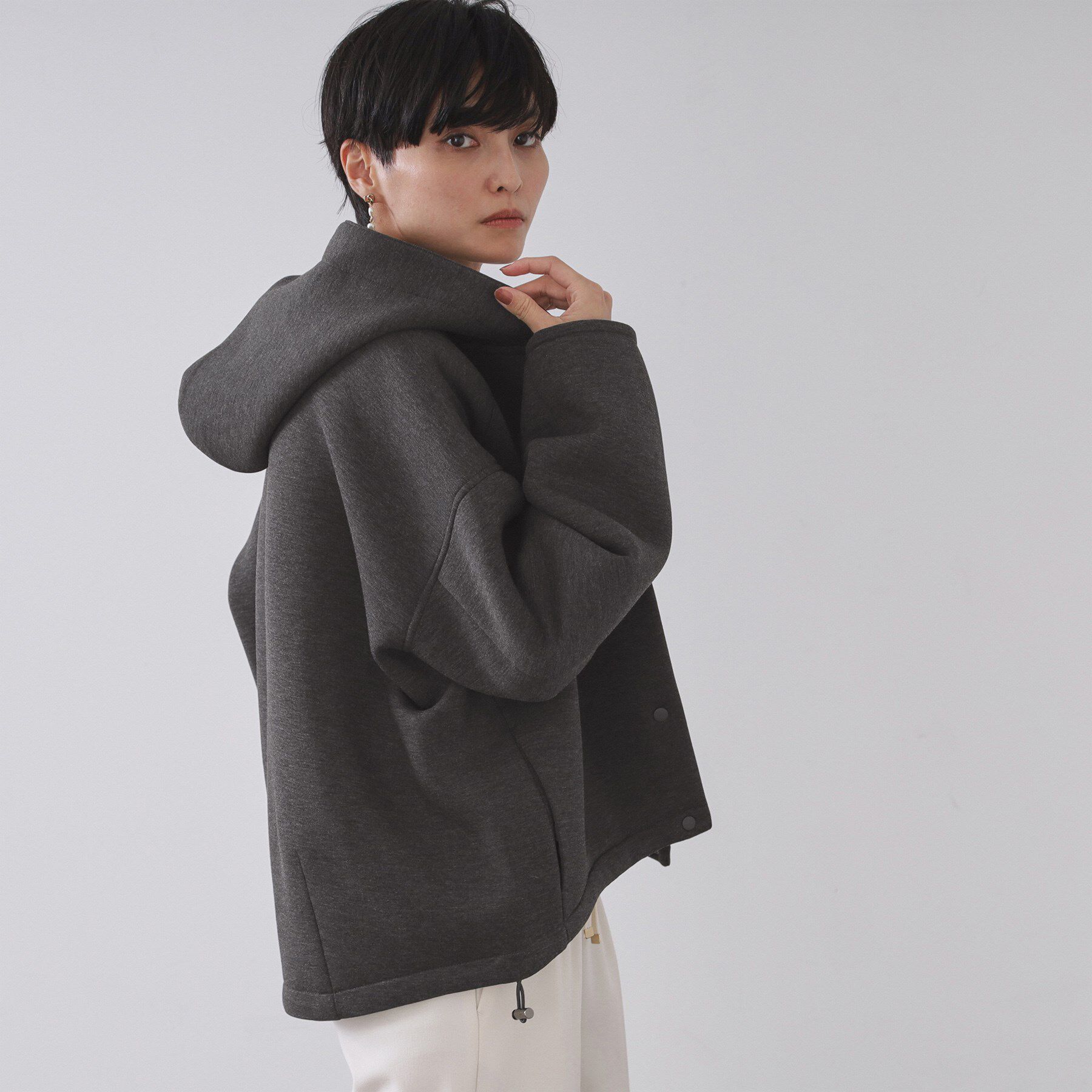 OPAQUE.CLIP「フーディブルゾン【洗濯機OK】」|ブルゾン・スタジャン|