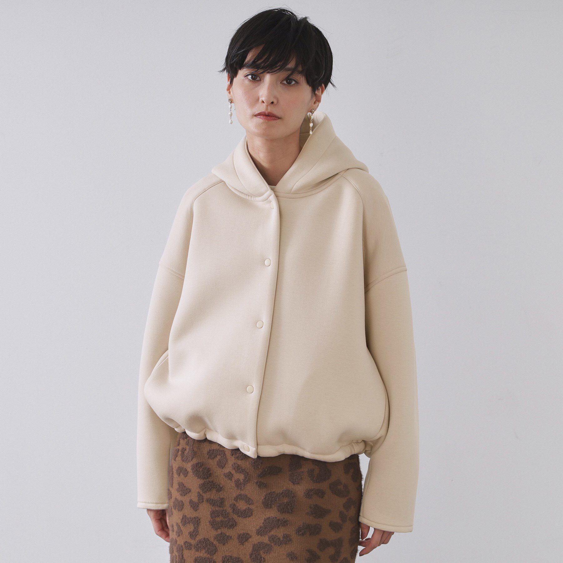 OPAQUE.CLIP「フーディブルゾン【洗濯機OK】」|ブルゾン・スタジャン|