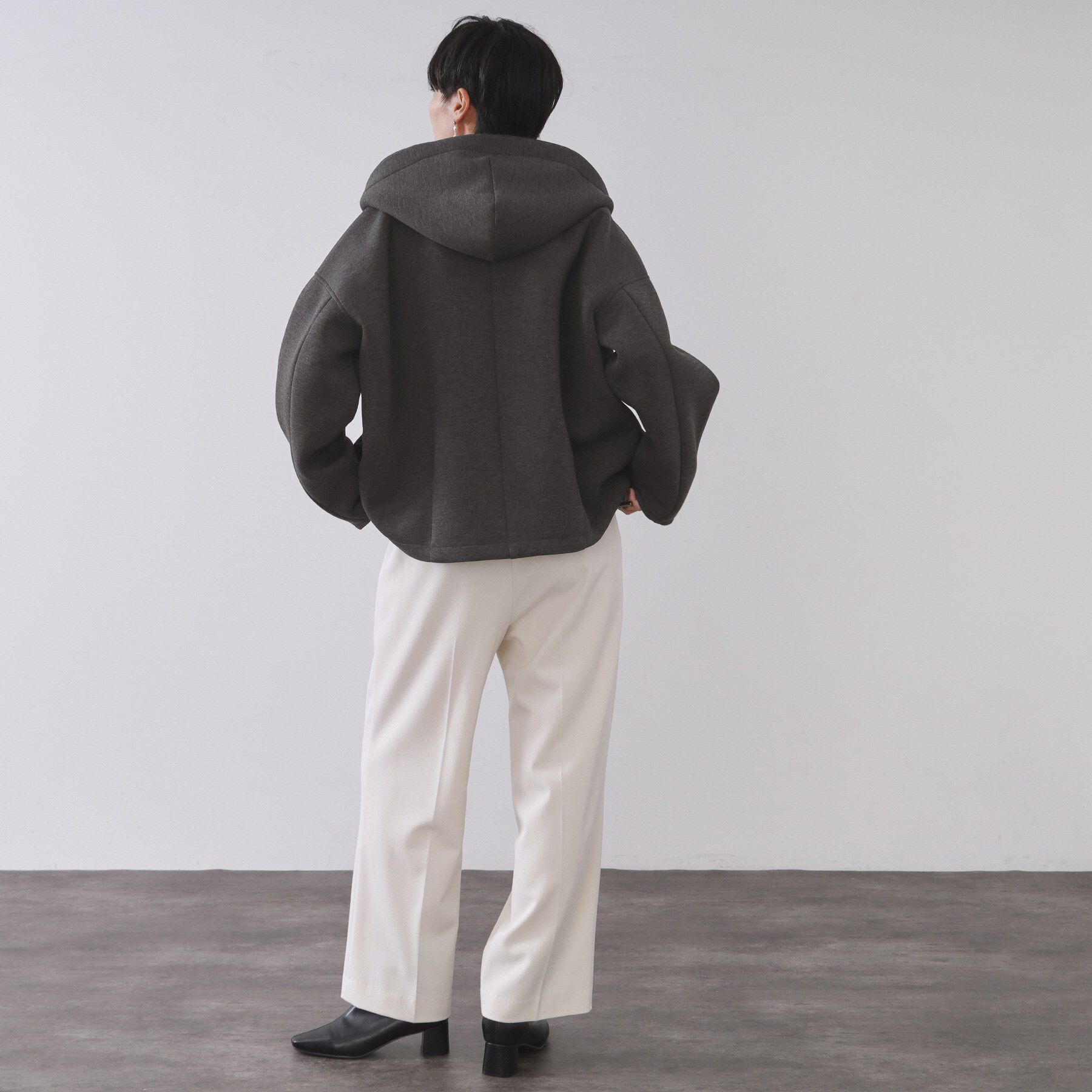 OPAQUE.CLIP「フーディブルゾン【洗濯機OK】」|ブルゾン・スタジャン|