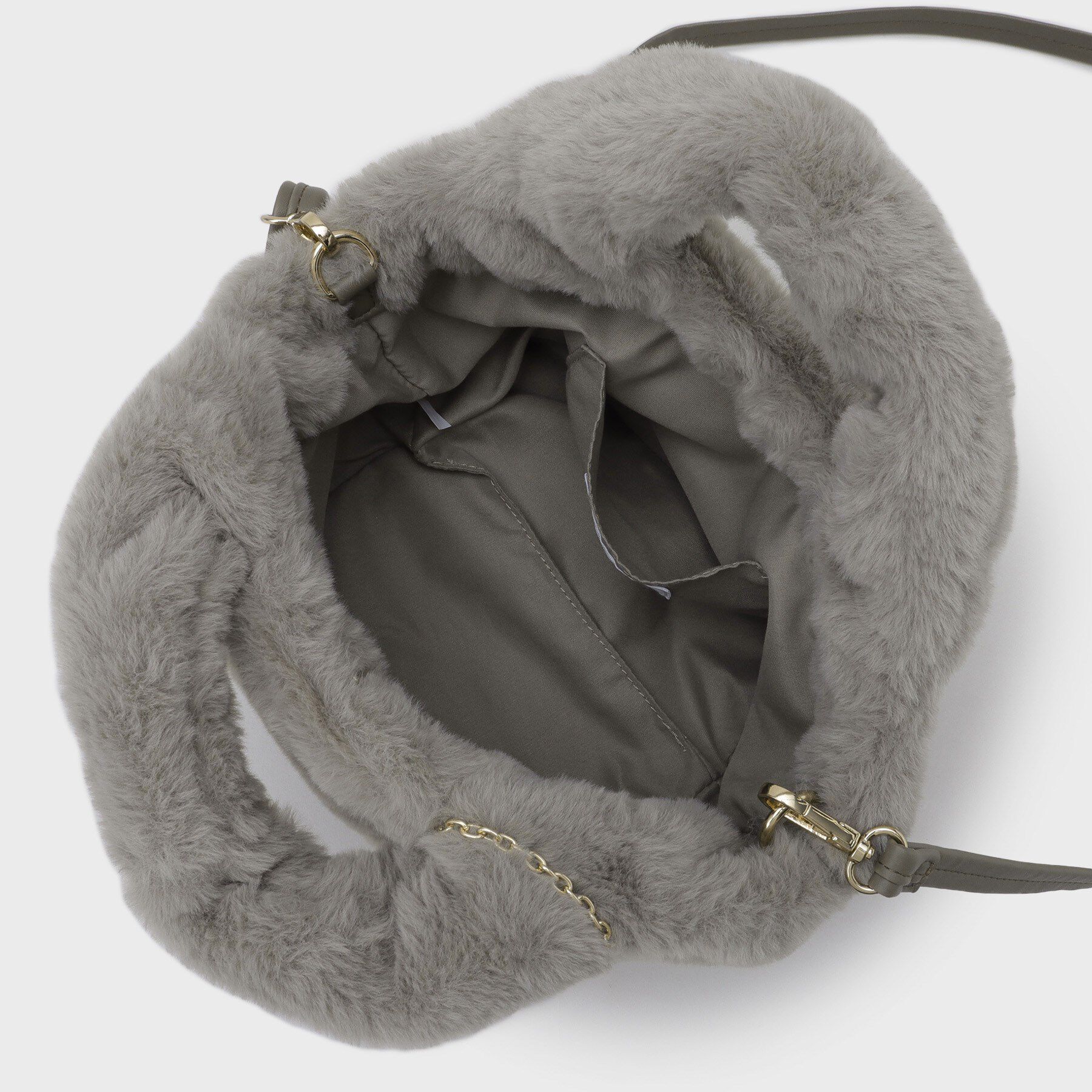 OPAQUE.CLIP「【2WAY】フェイクファーミドルトートバッグ」|トートバッグ|