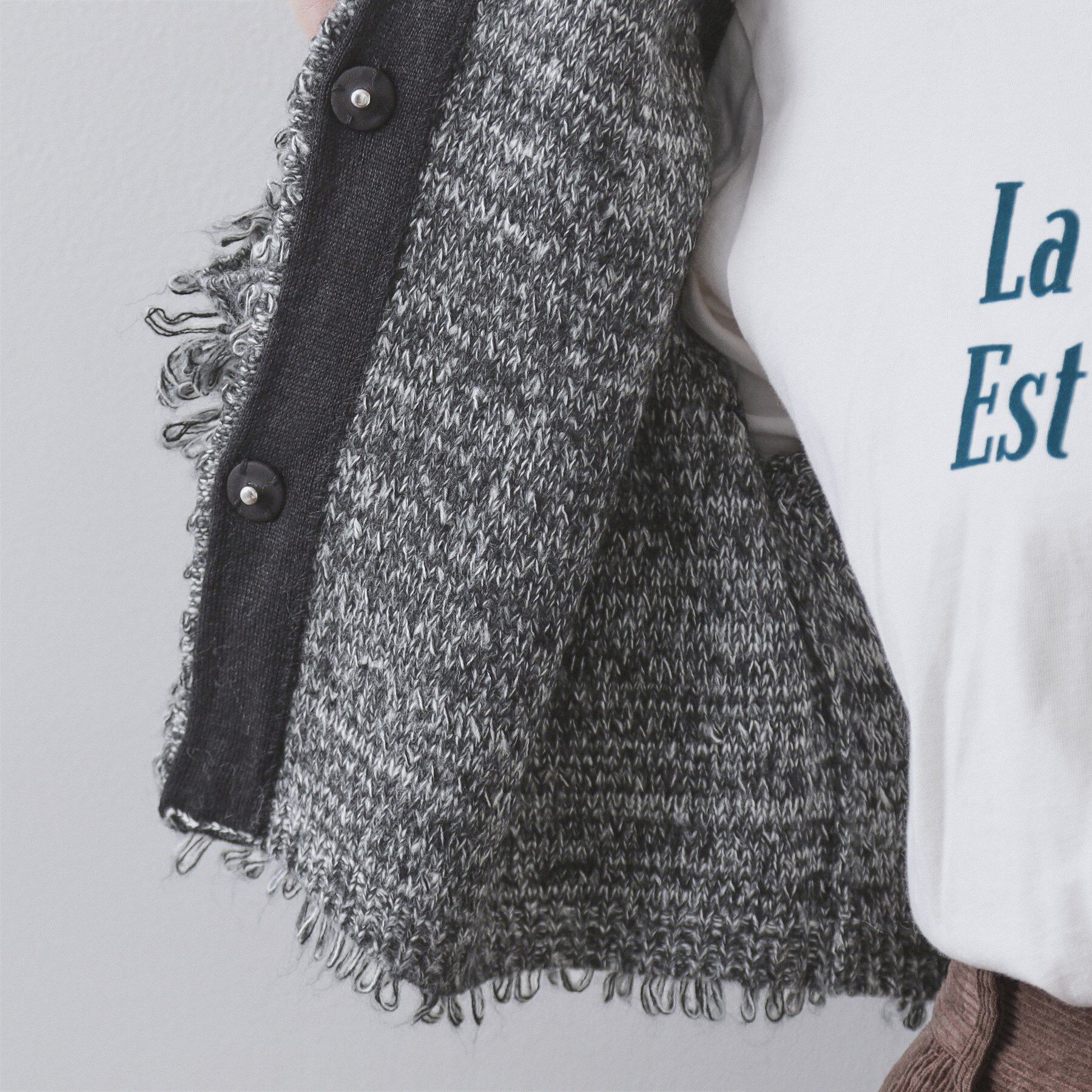 OPAQUE.CLIP「ループヤーンニットカーディガン」|カーディガン|