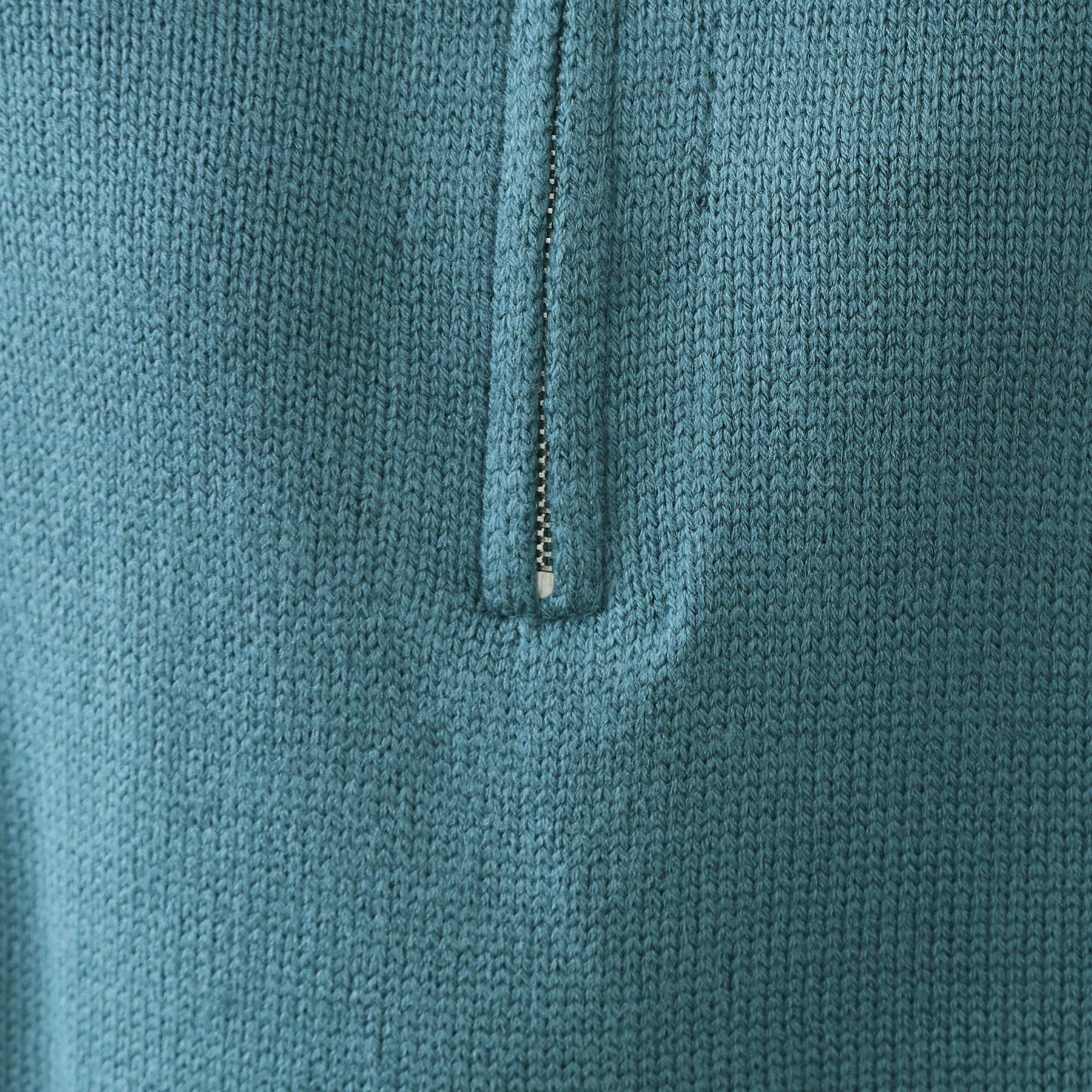 OPAQUE.CLIP「ハーフジップミドルゲージニット【洗濯機OK】」|ニット・セーター|