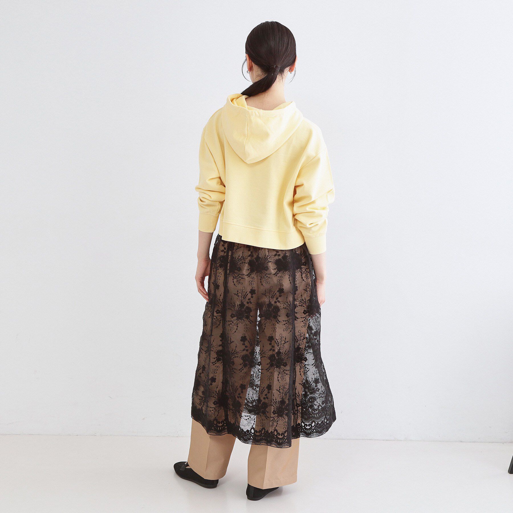 OPAQUE.CLIP「ショート裏毛フーディ【洗濯機OK】」|パーカー|