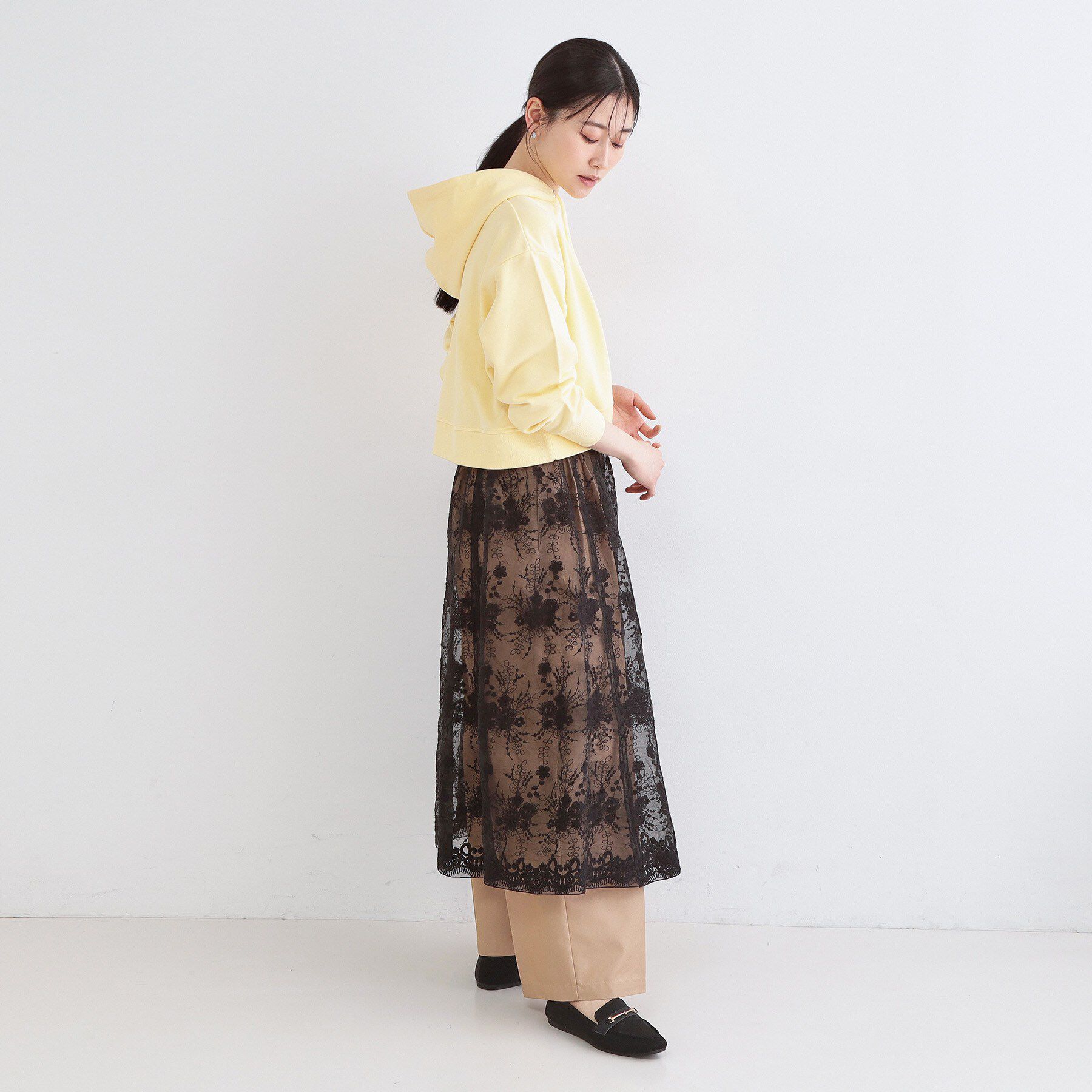 OPAQUE.CLIP「ショート裏毛フーディ【洗濯機OK】」|パーカー|