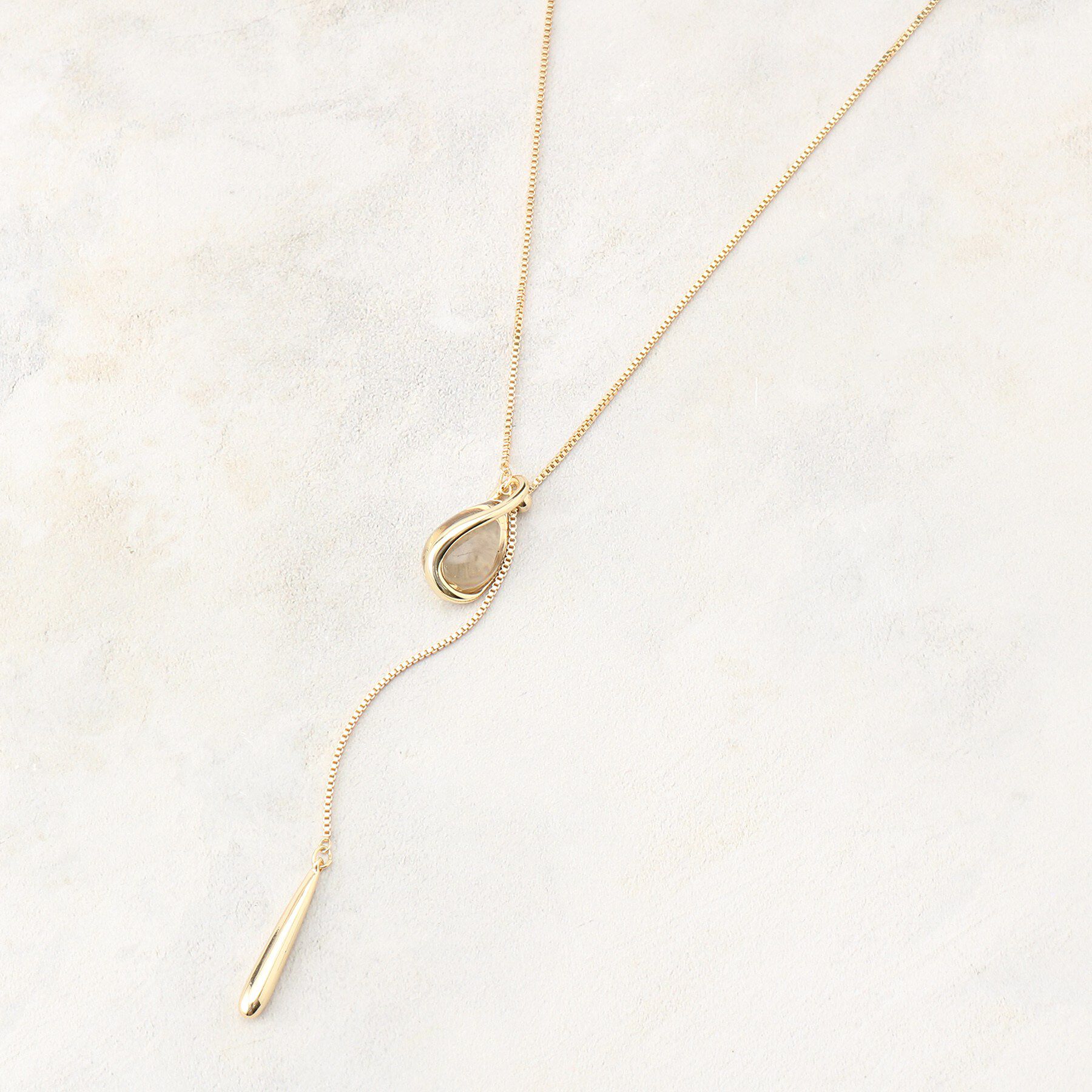 OPAQUE.CLIP「2WAYクリアカラードロップスライドネックレス」|ネックレス|