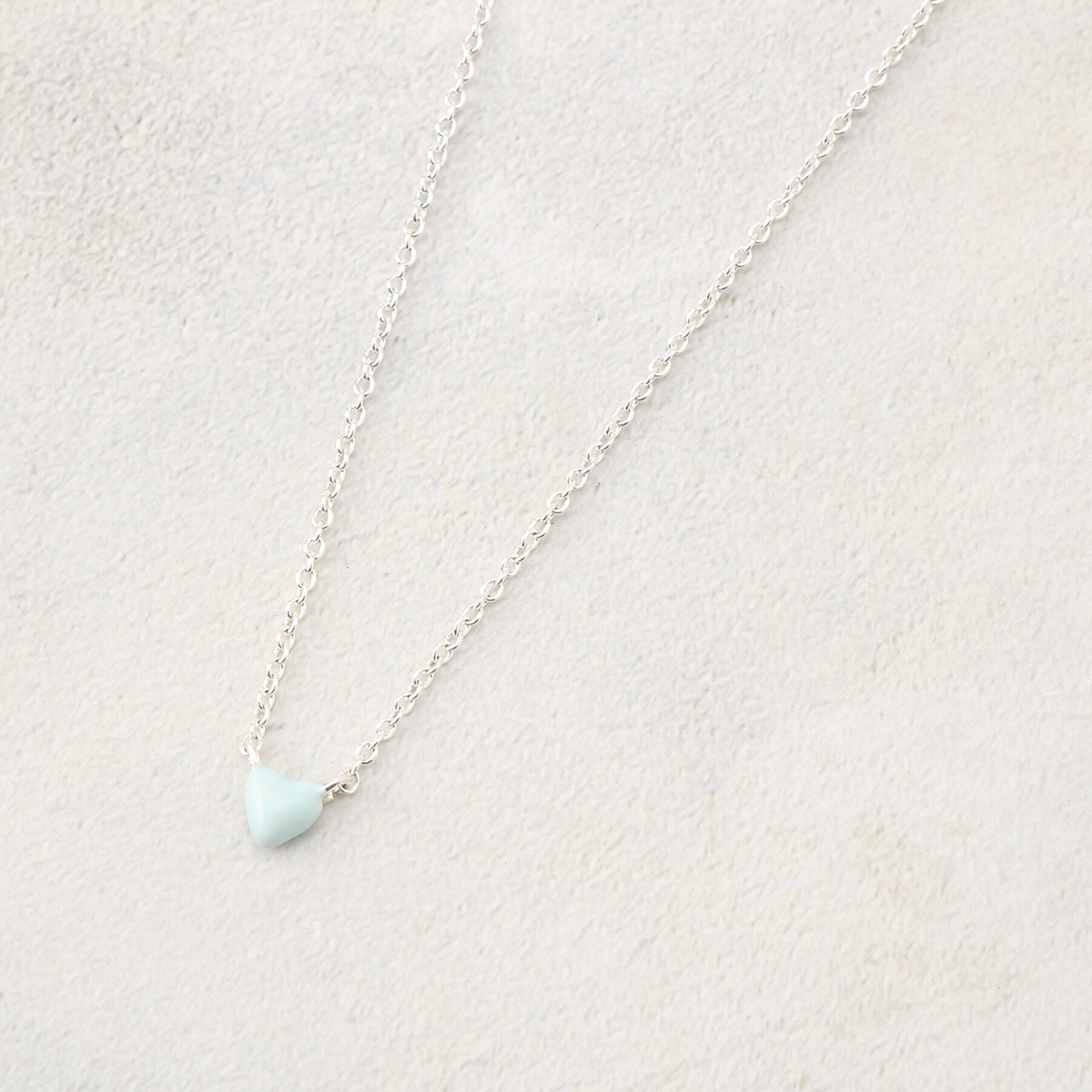 OPAQUE.CLIP「ミニハートネックレス」|ネックレス|ブルー(091)