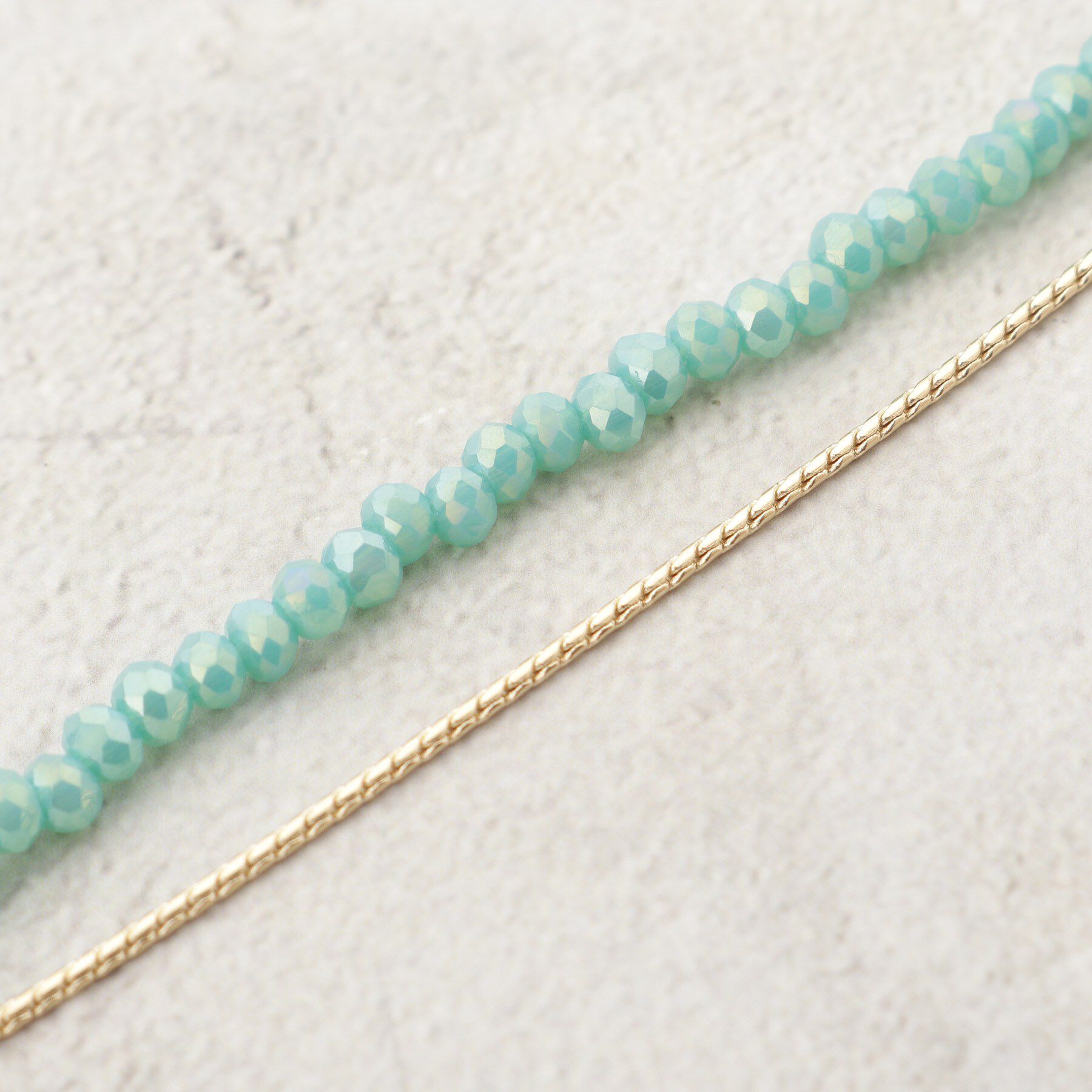 OPAQUE.CLIP「カラービーズ&times;メタル2連ネックレス」|ネックレス|