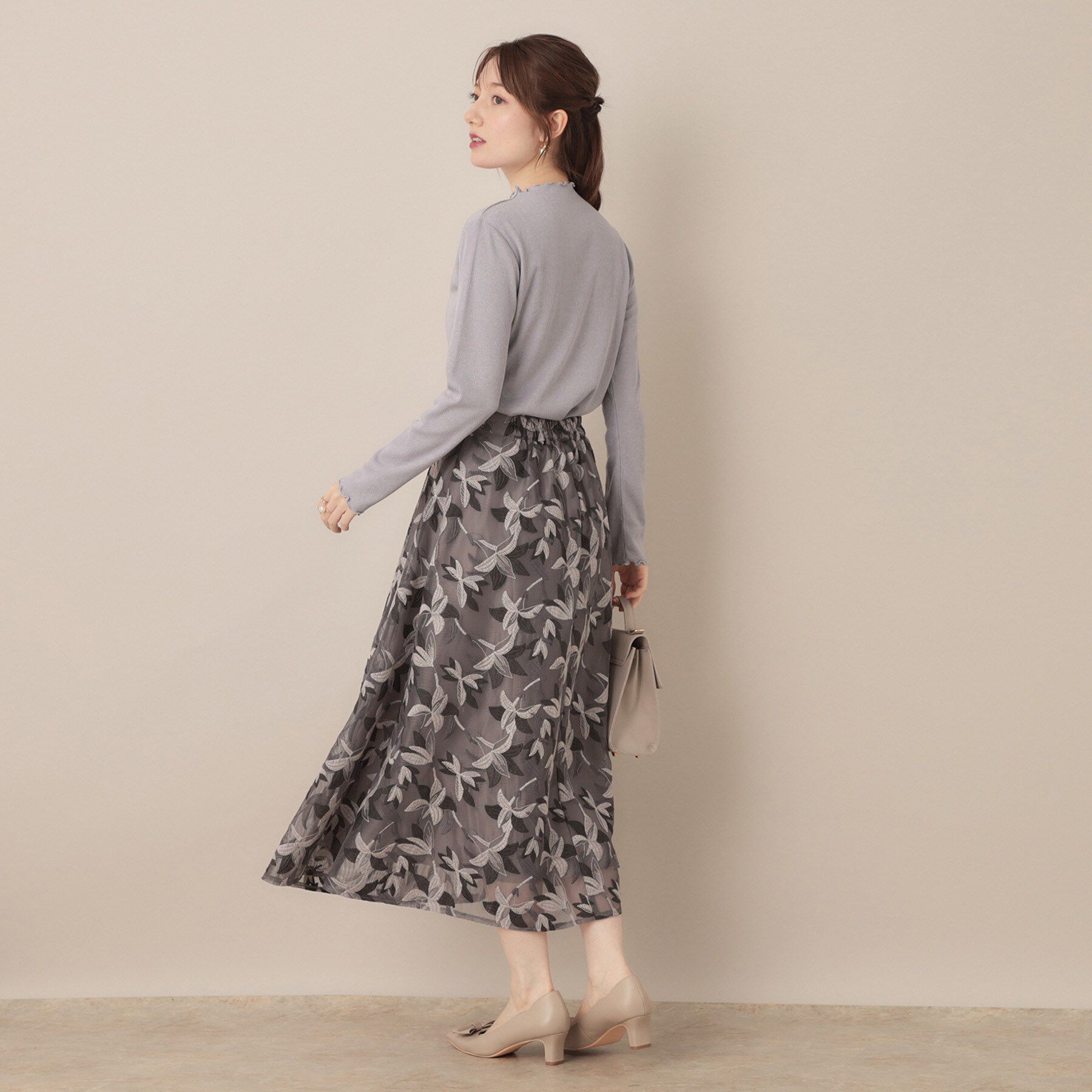 Couture broach「【ほんのりシアー・きれいめ】サステナブル テレコインナートップス」|Tシャツ・カットソー|