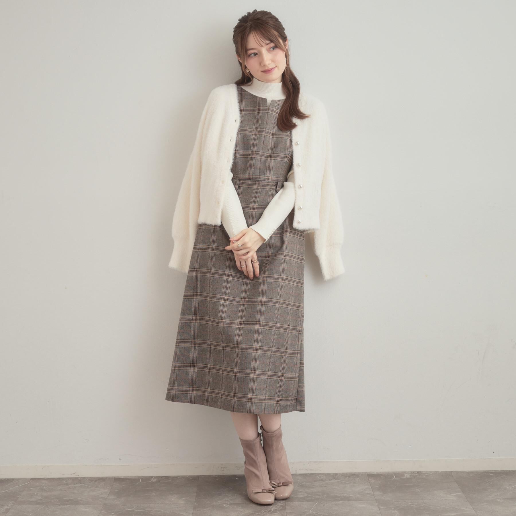 Couture broach「【ふわふわ/前後2WAY】フェザーカーディトップス」|カーディガン|