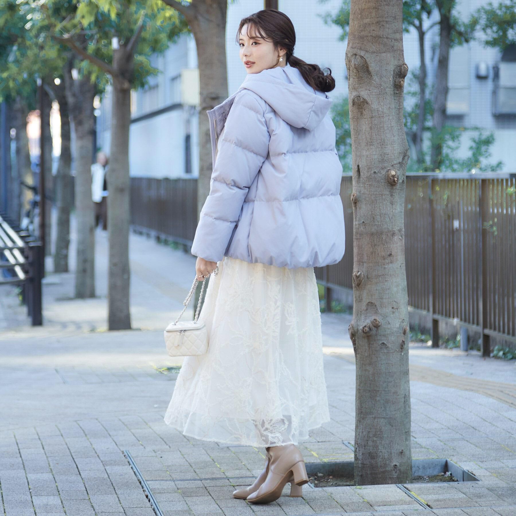 Couture broach「【冬の名品・撥水】愛されダウン」|ダウン|