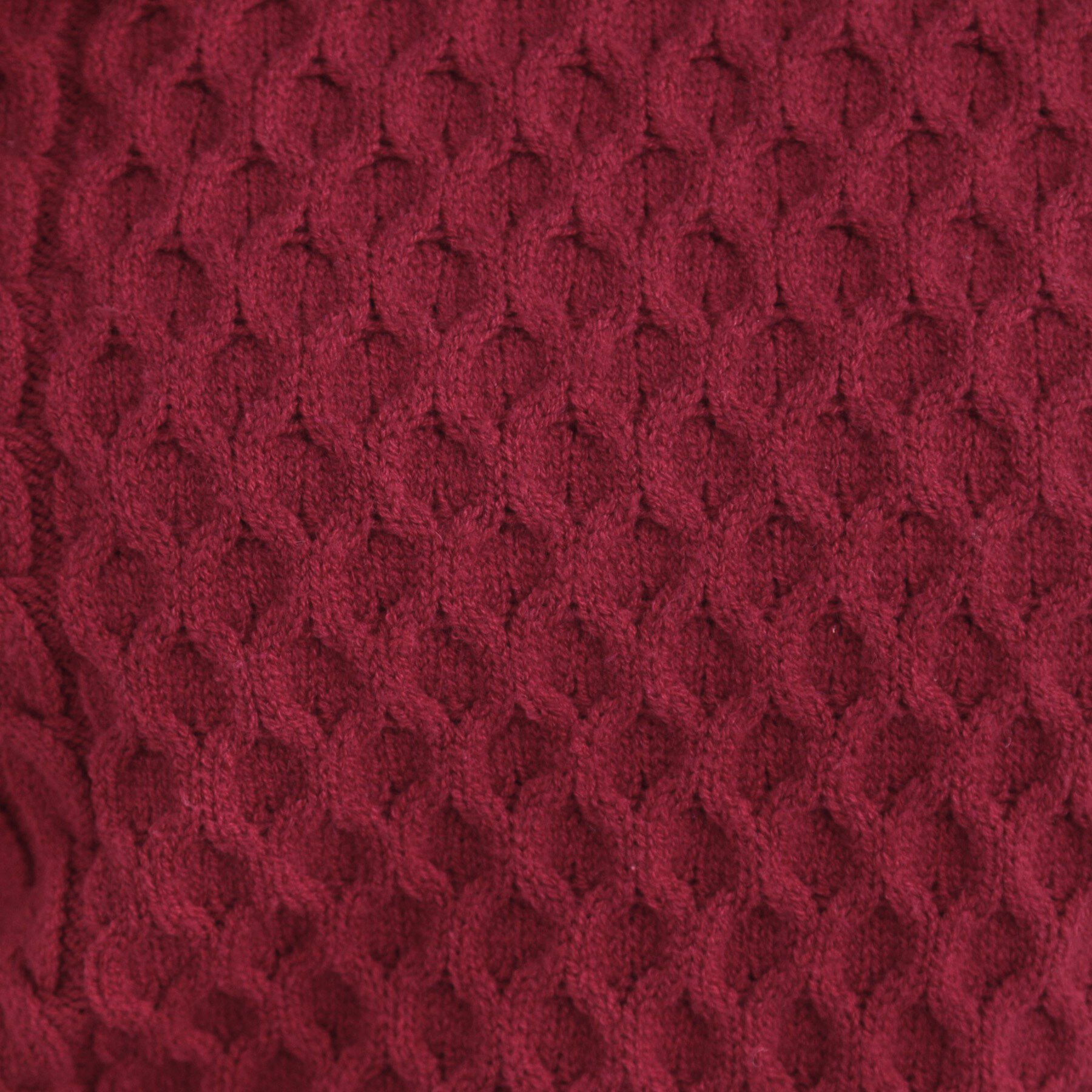 Couture broach「【きれいめ】パール調デザイン アラン柄ニット」|ニット・セーター|