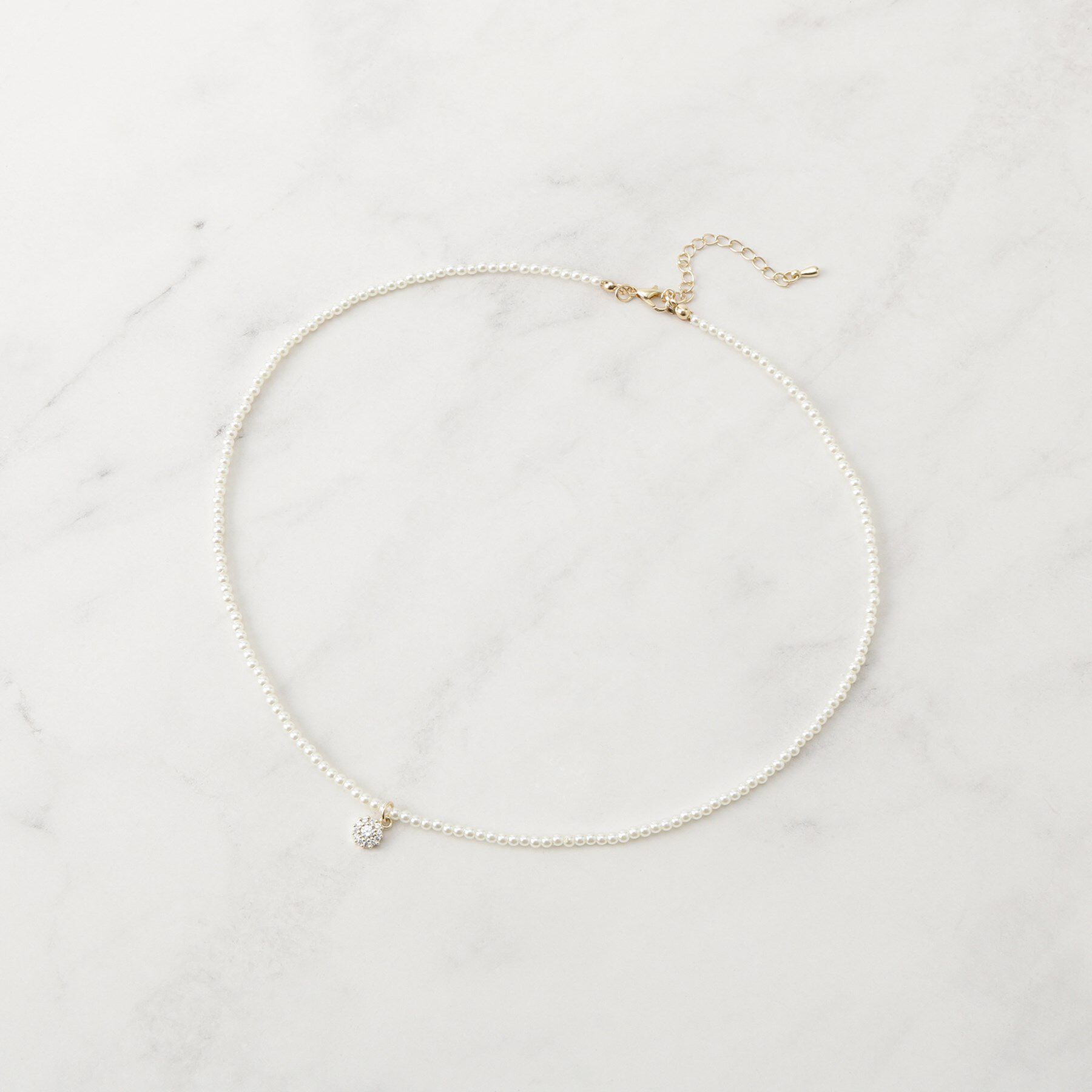 Couture broach「プチパール調ネックレス」|ネックレス|