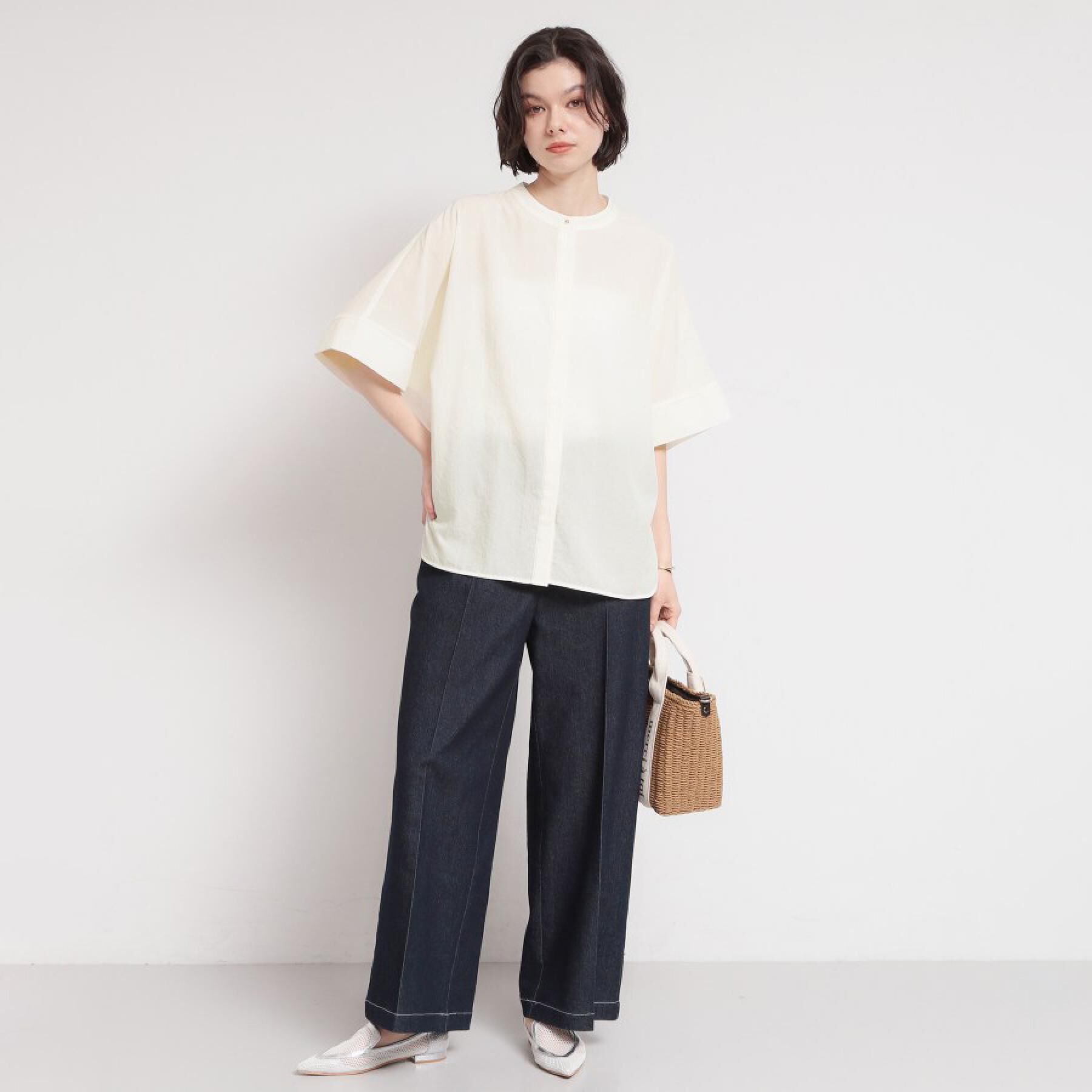 THE SHOP TK「【美脚/オ―ルシーズン】デニムマリンパンツ/洗濯機OK」|デニム|