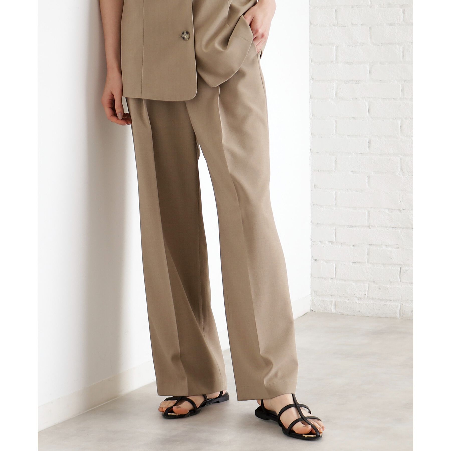 THE SHOP TK「【XS-XLサイズ】麻調ワイドパンツ/洗濯機OK/from the VOICE」|その他|