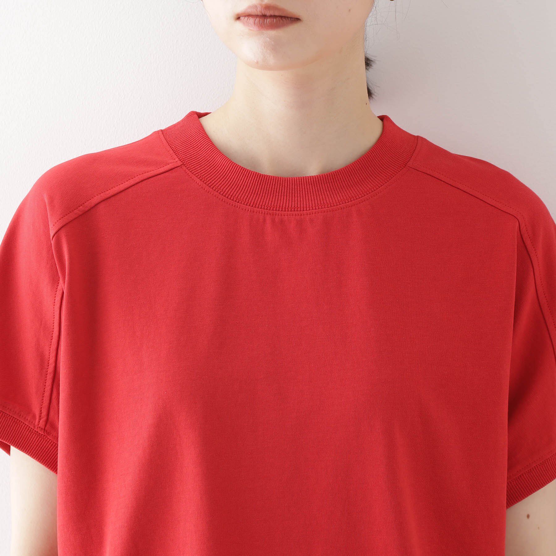 THE SHOP TK「フレンチ袖プルオーバー【毛玉になりにくい/接触冷感/UV/洗濯機OK】」|Tシャツ・カットソー|