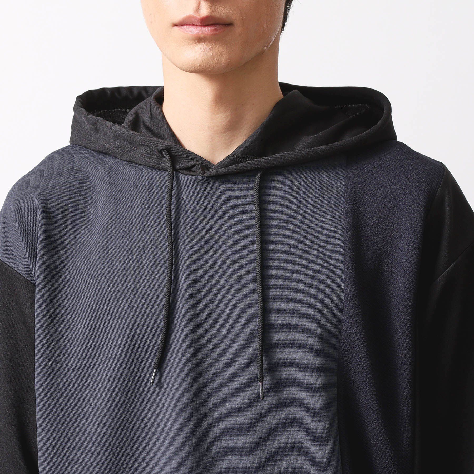 THE SHOP TK「ブロッキング半袖パーカ　洗濯機OK」|パーカー|