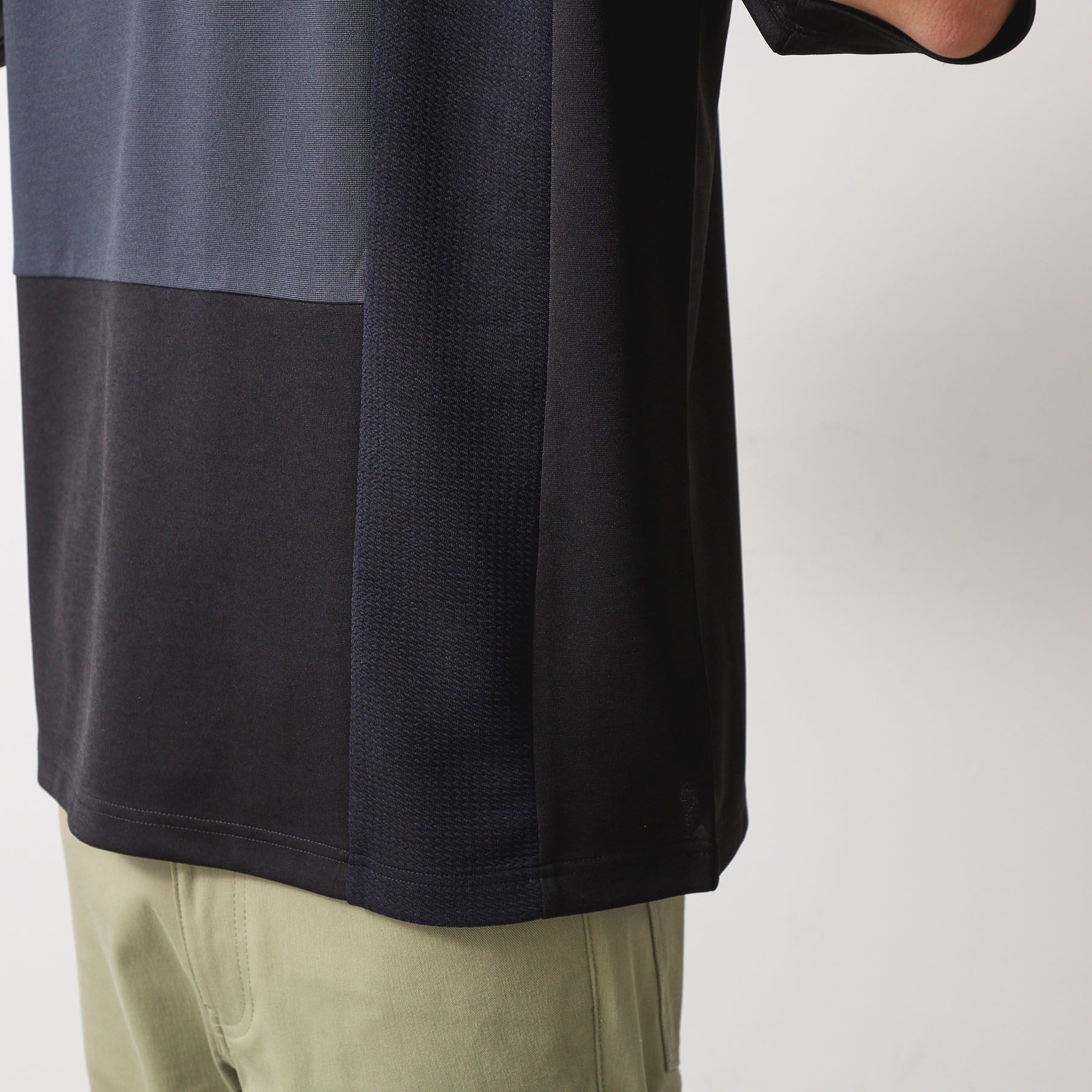 THE SHOP TK「ブロッキング半袖パーカ　洗濯機OK」|パーカー|