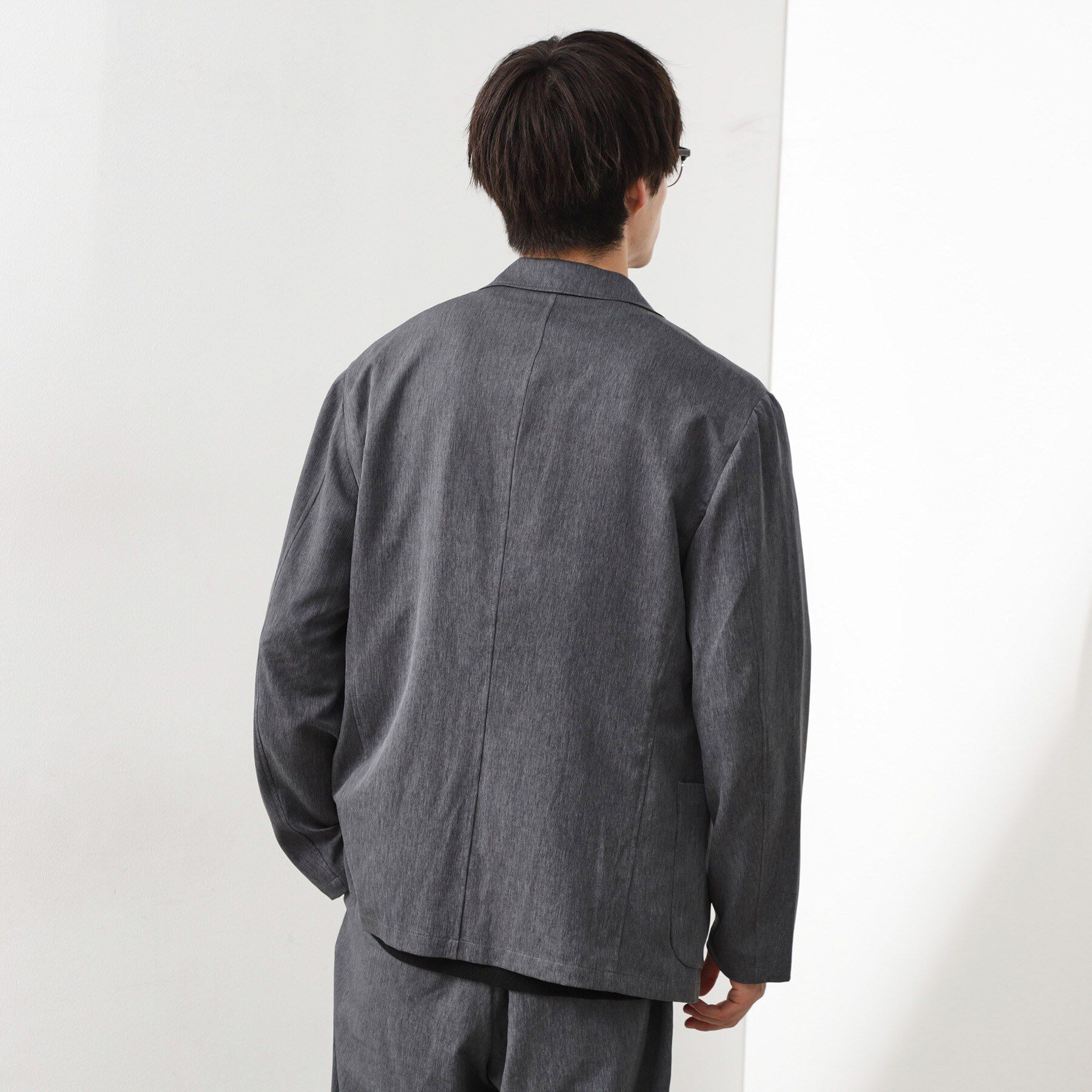 THE SHOP TK「スムースファイバーリラックスジャケット 【セットアップ可／UVカット／イージーケア／洗濯機OK】」|テーラードジャケット|